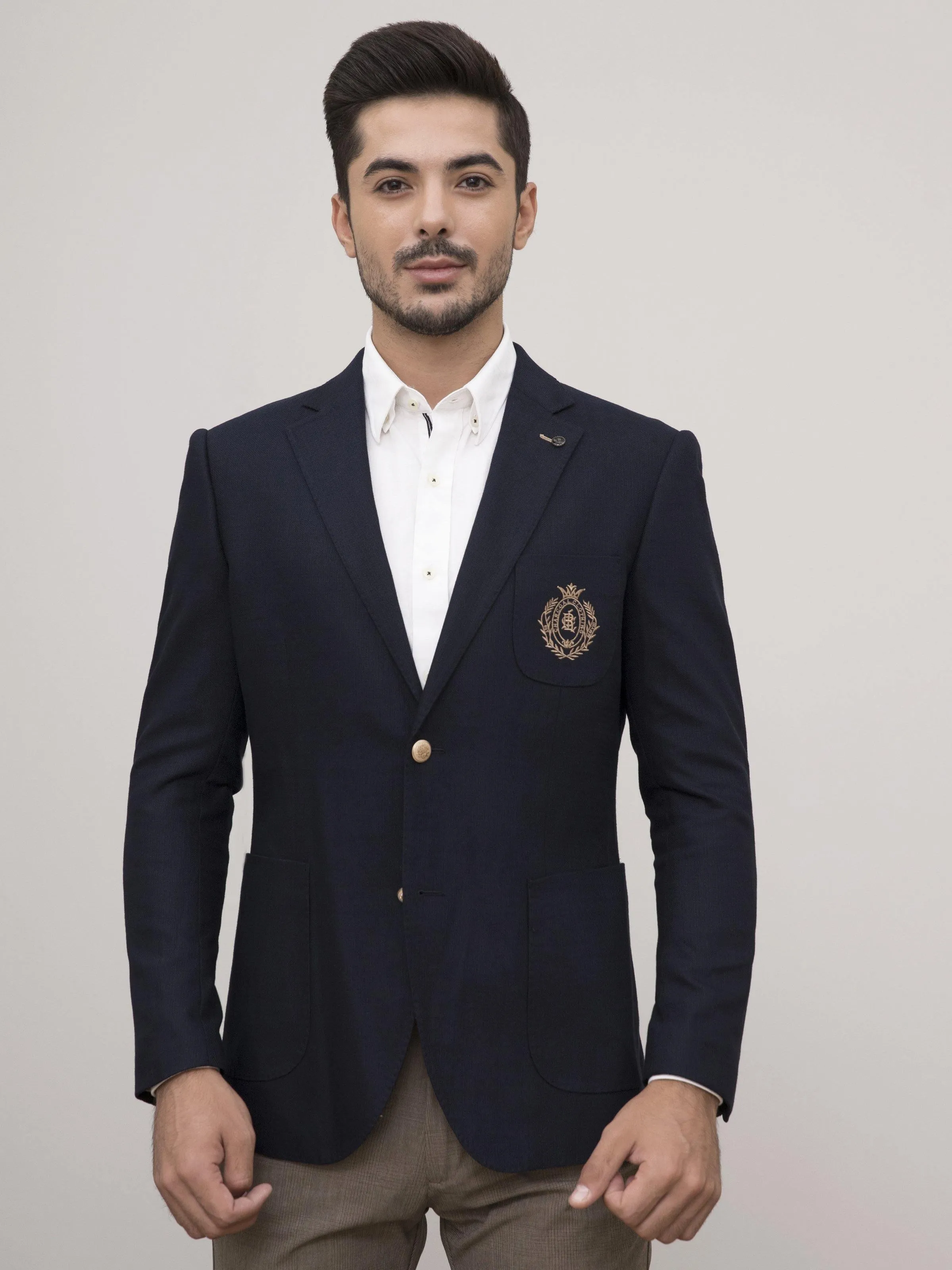 CASUAL COAT SLIM FIT NAVY