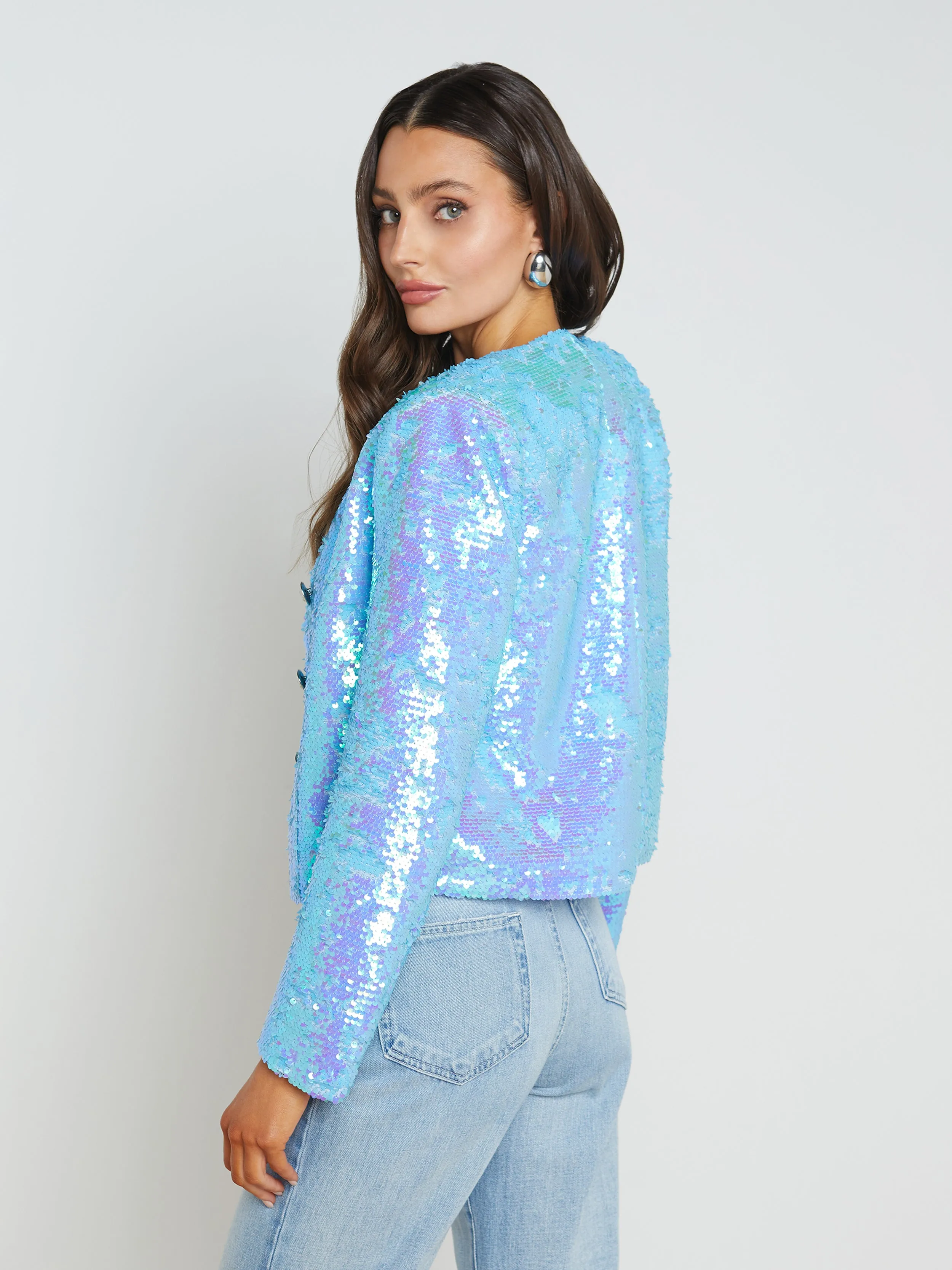 Cerise Sequin Jacket