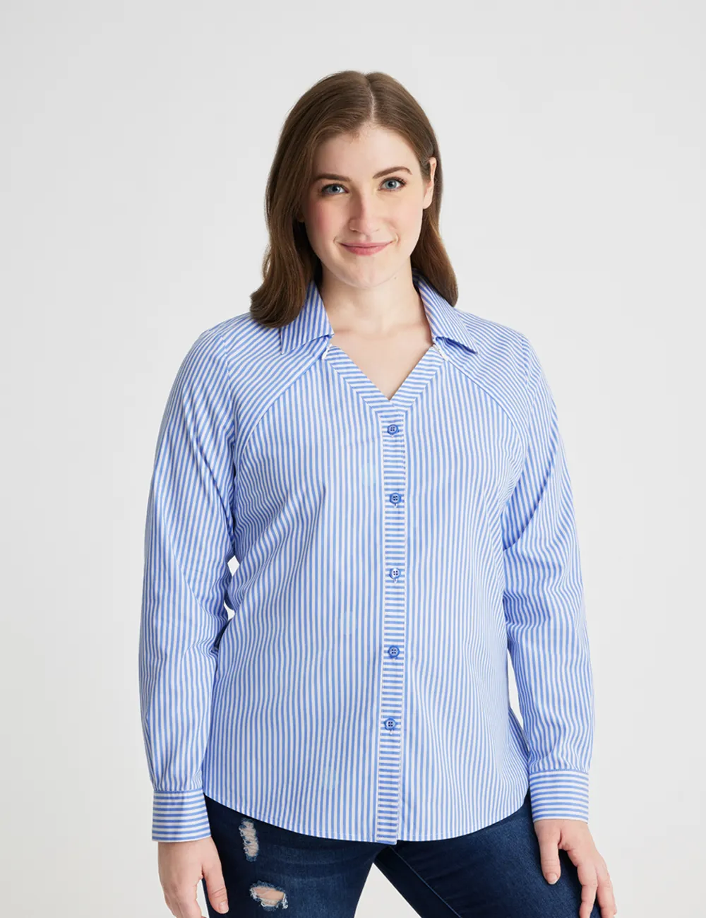 Chest Port Access Button Down