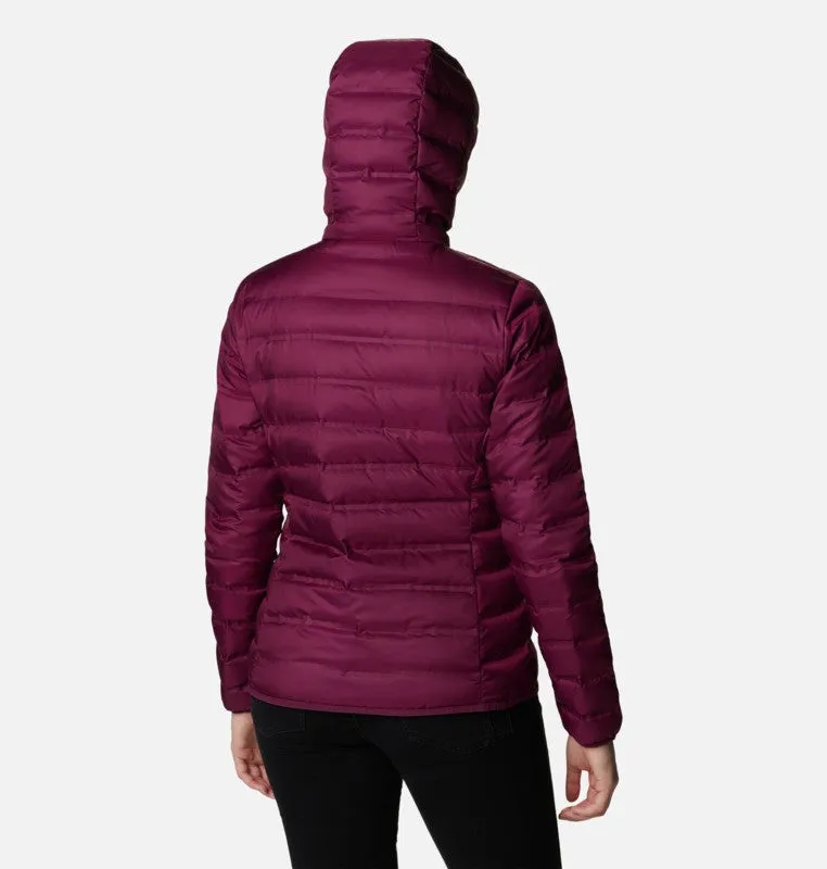 Columbia Ladies Lake 22 Short Hooded Down Jacket-BERRY