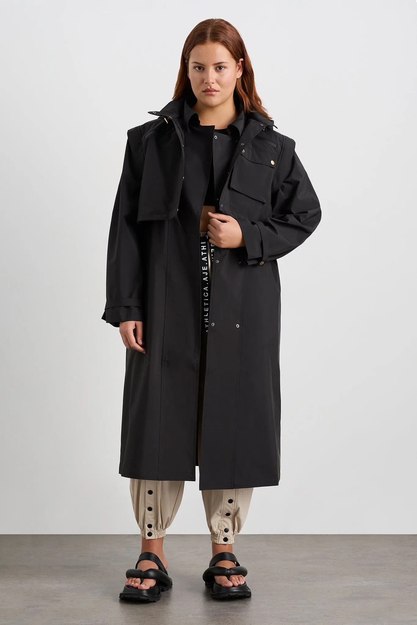 Convertible Belted Trench 703