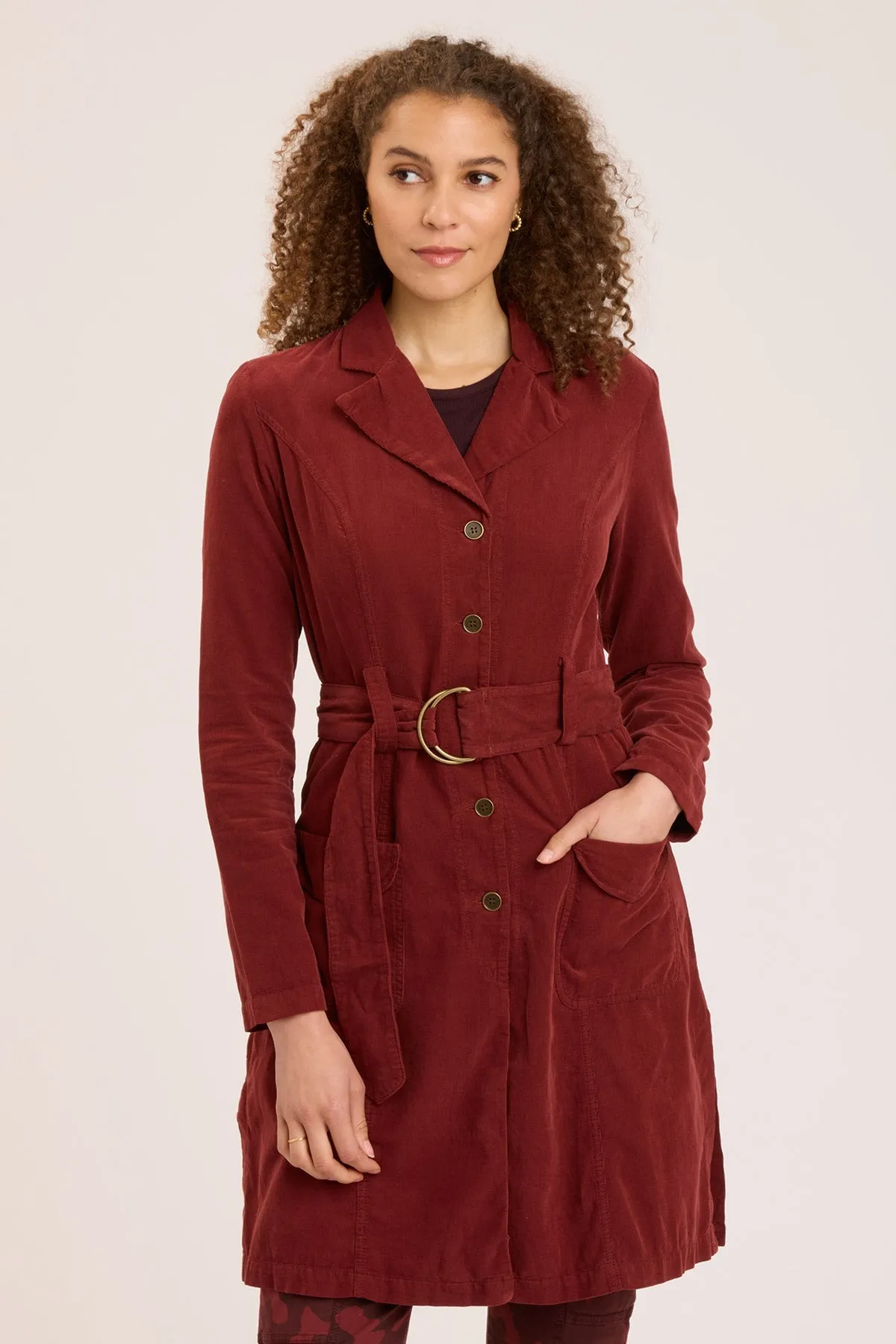 Cord Belted Trench