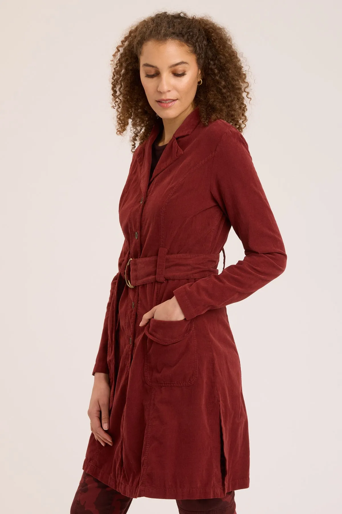 Cord Belted Trench