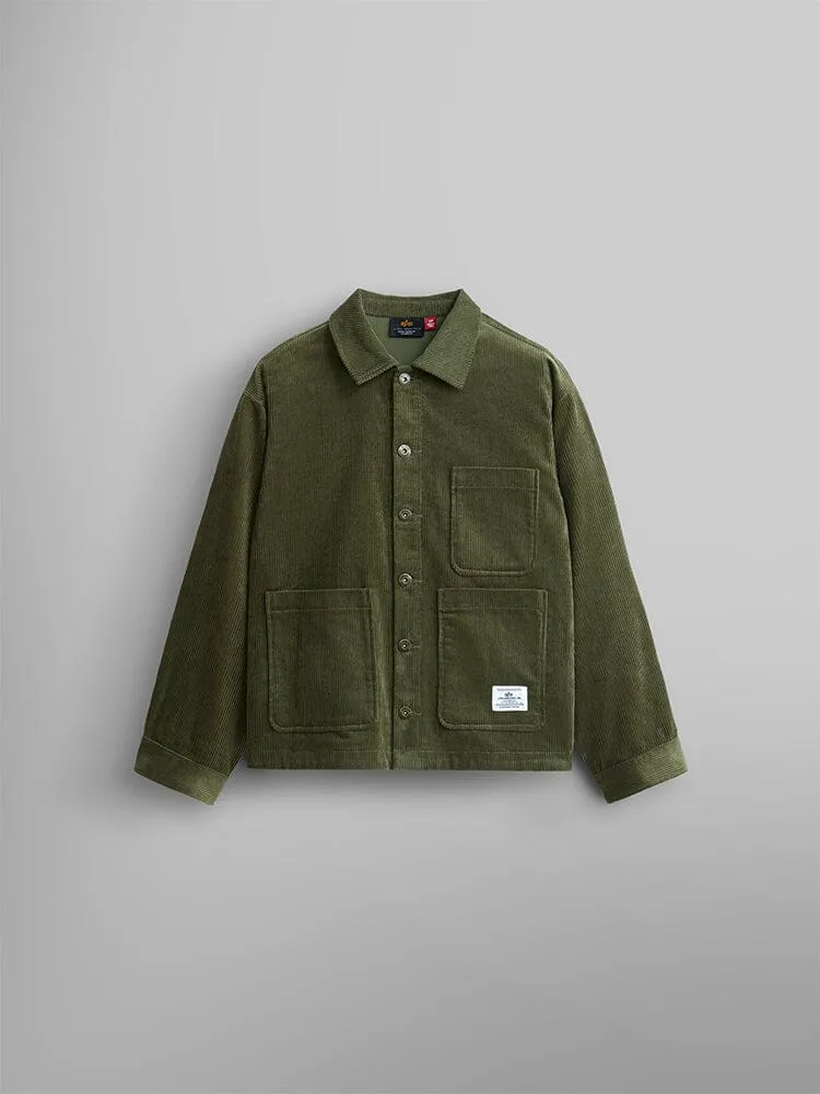 CORDUROY CHORE COAT W