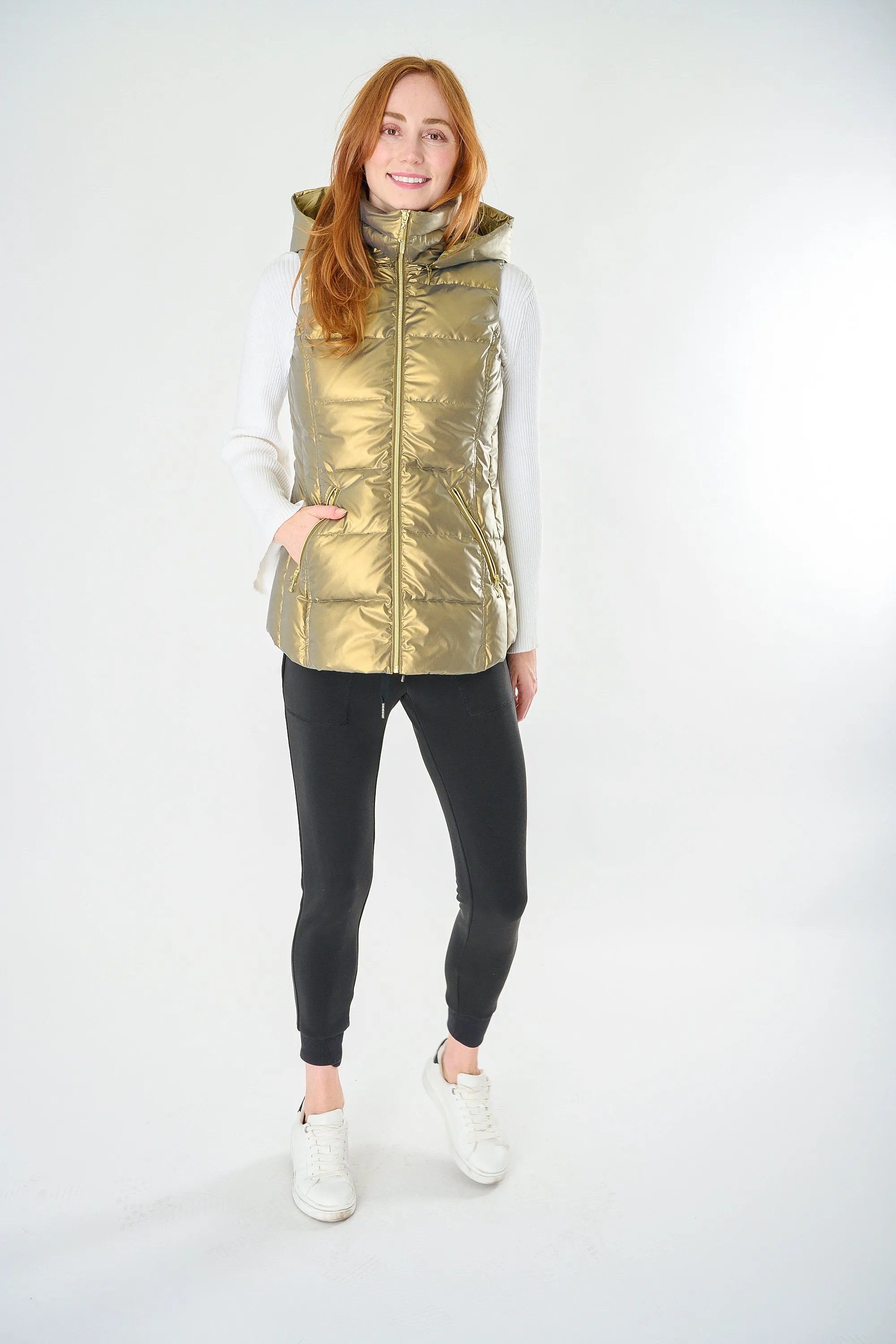 Cosmic Metallic Down Vest