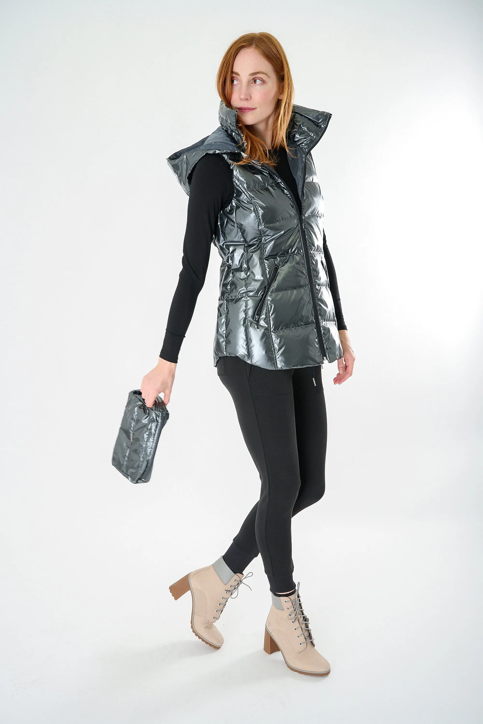 Cosmic Metallic Down Vest