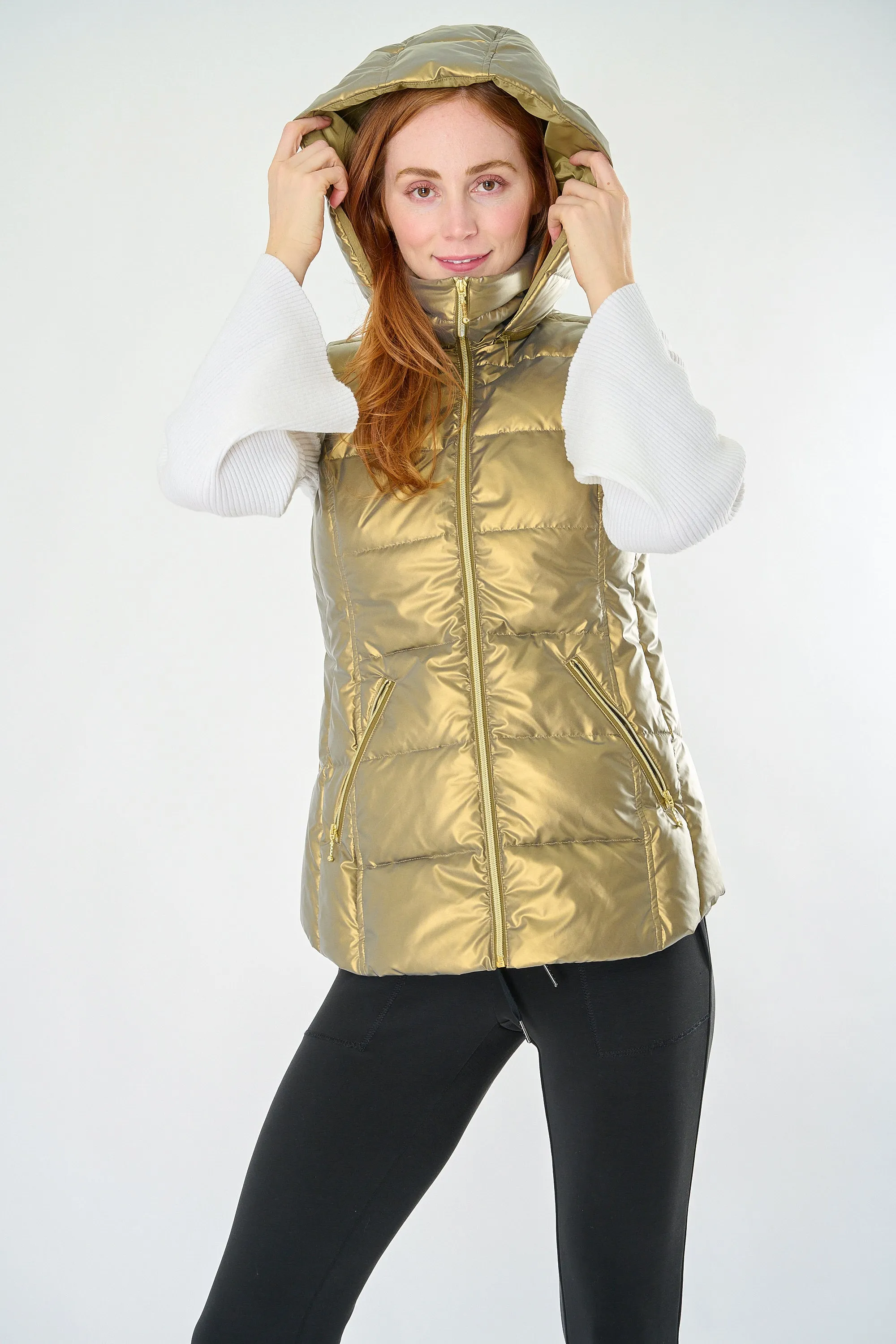 Cosmic Metallic Down Vest