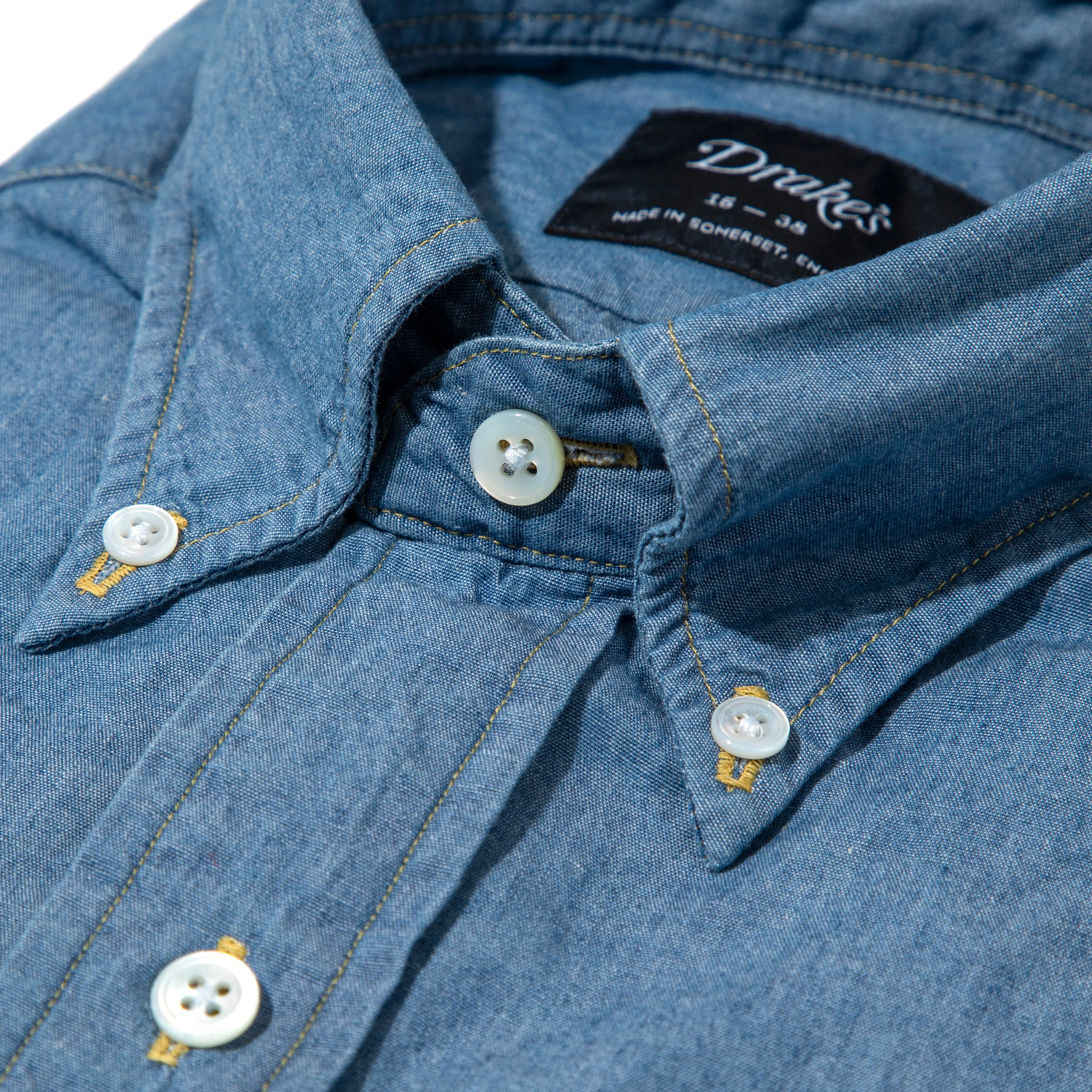 Cotton Chambray Button-down Shirt