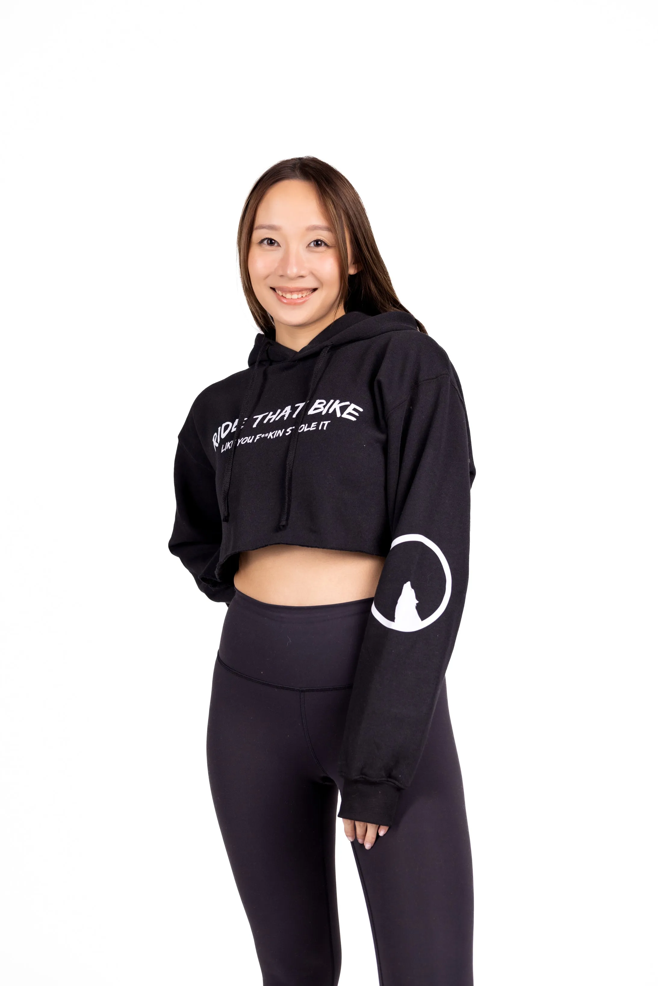 Cropped Fleece Hoodie