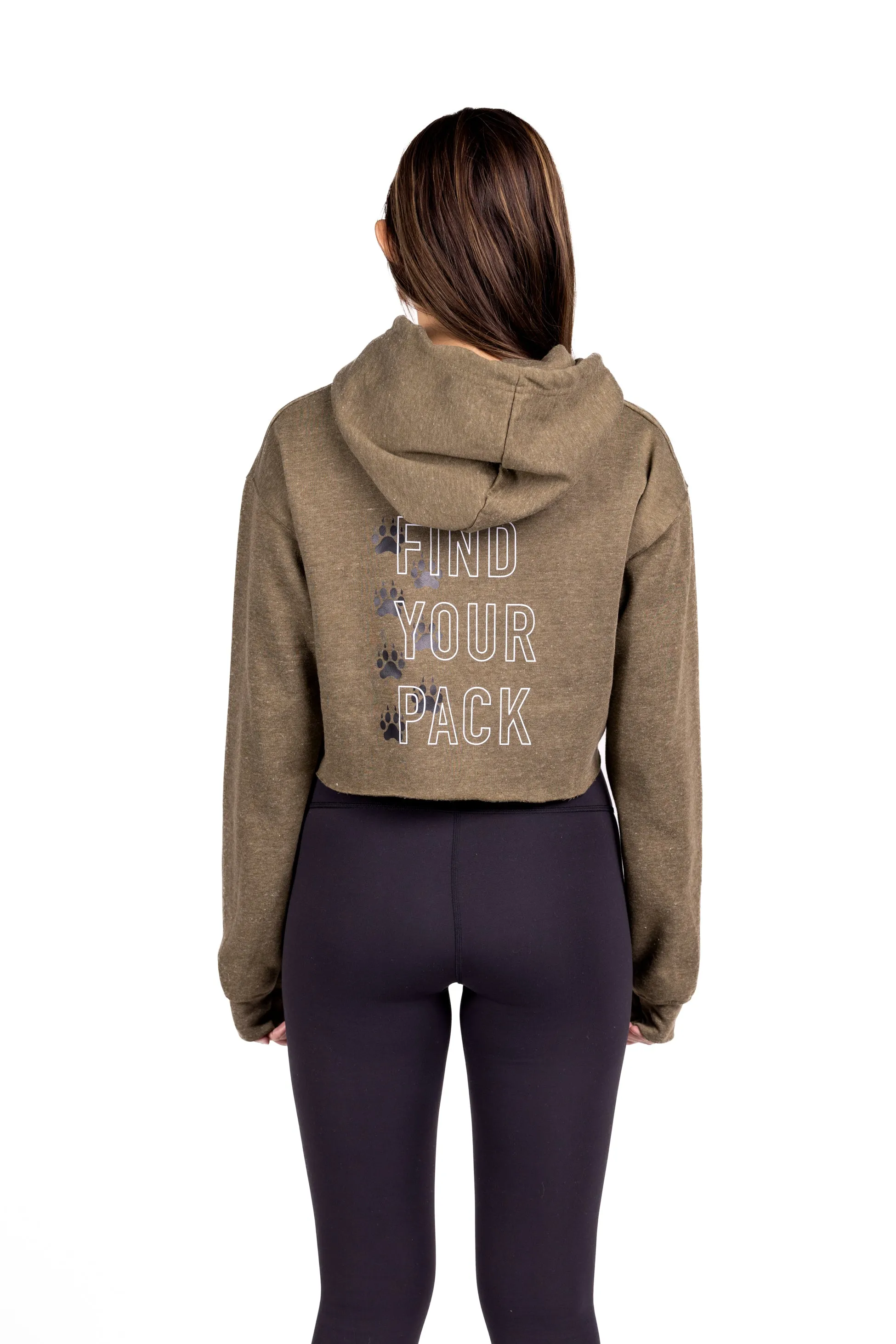 Cropped Fleece Hoodie