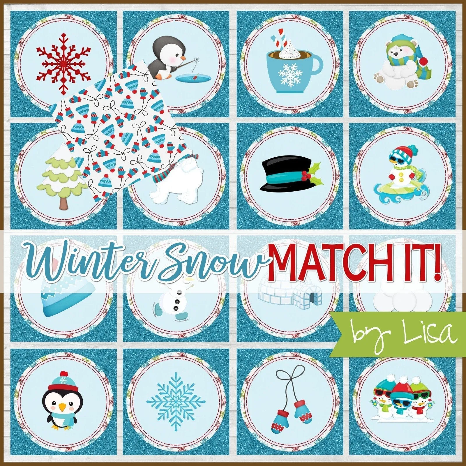 DOMINOES Game {Winter} PRINTABLE