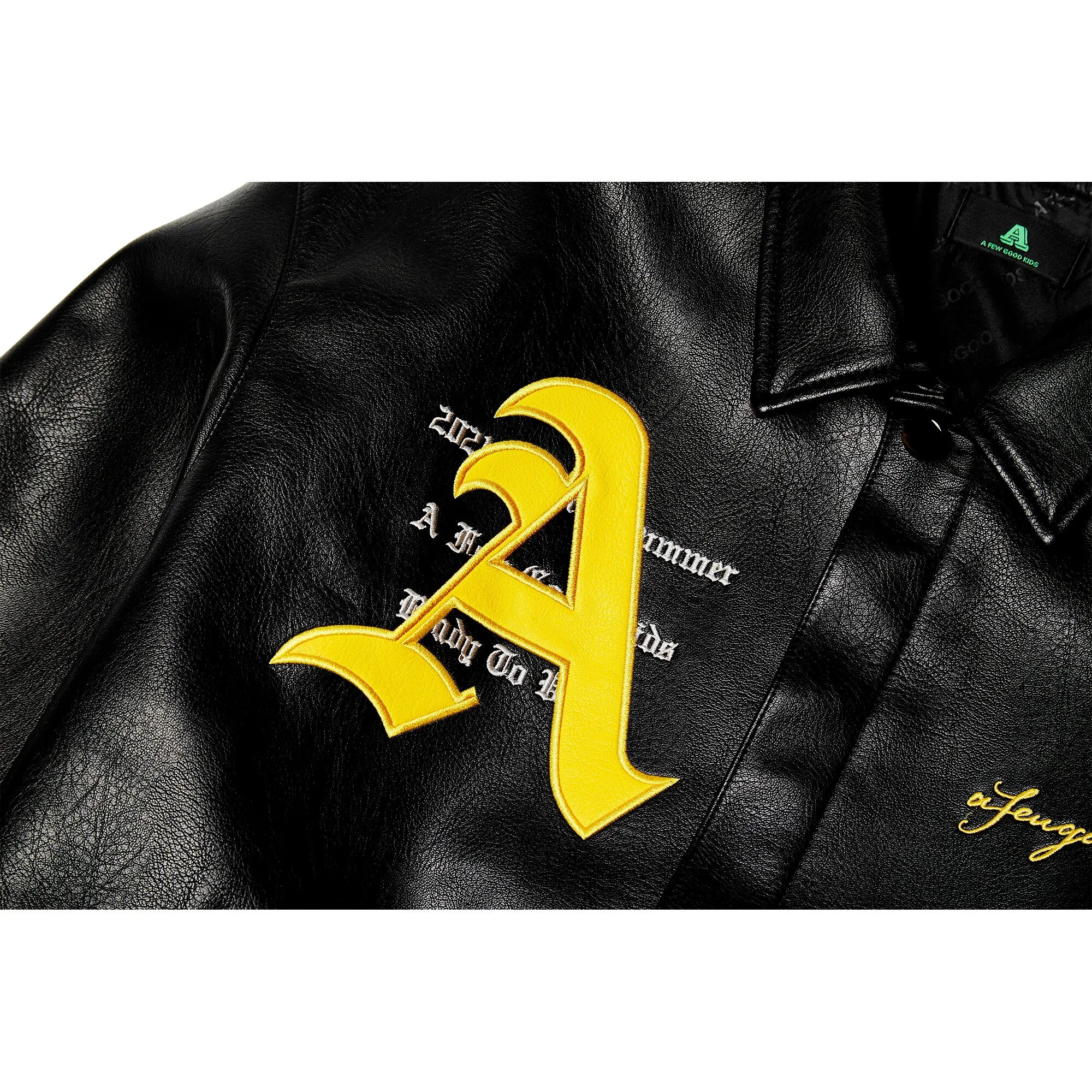 Black Racing Ferrari Leather Jacket by DONCARE (AFGK)