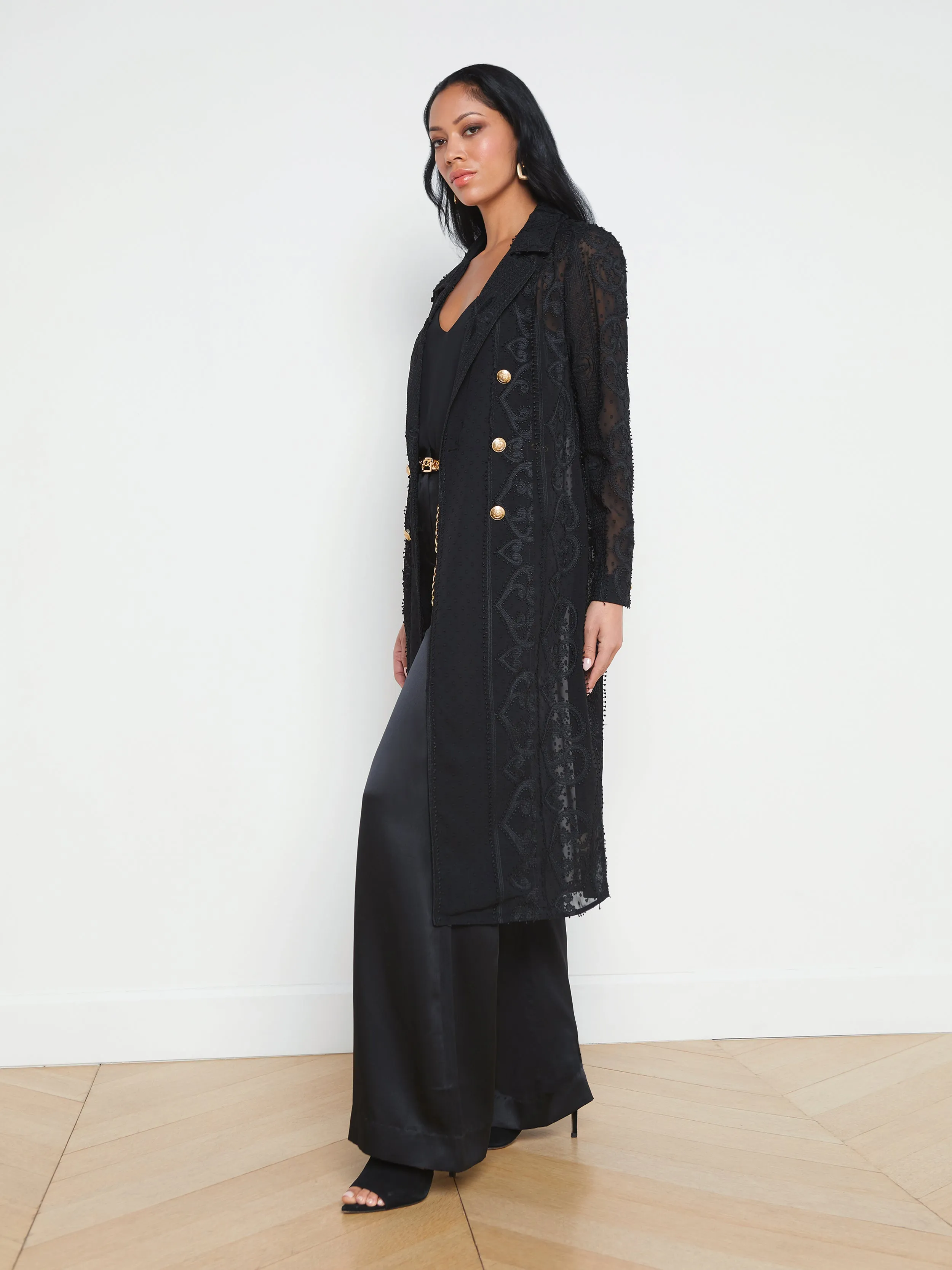 Dottie Lace Trench Coat