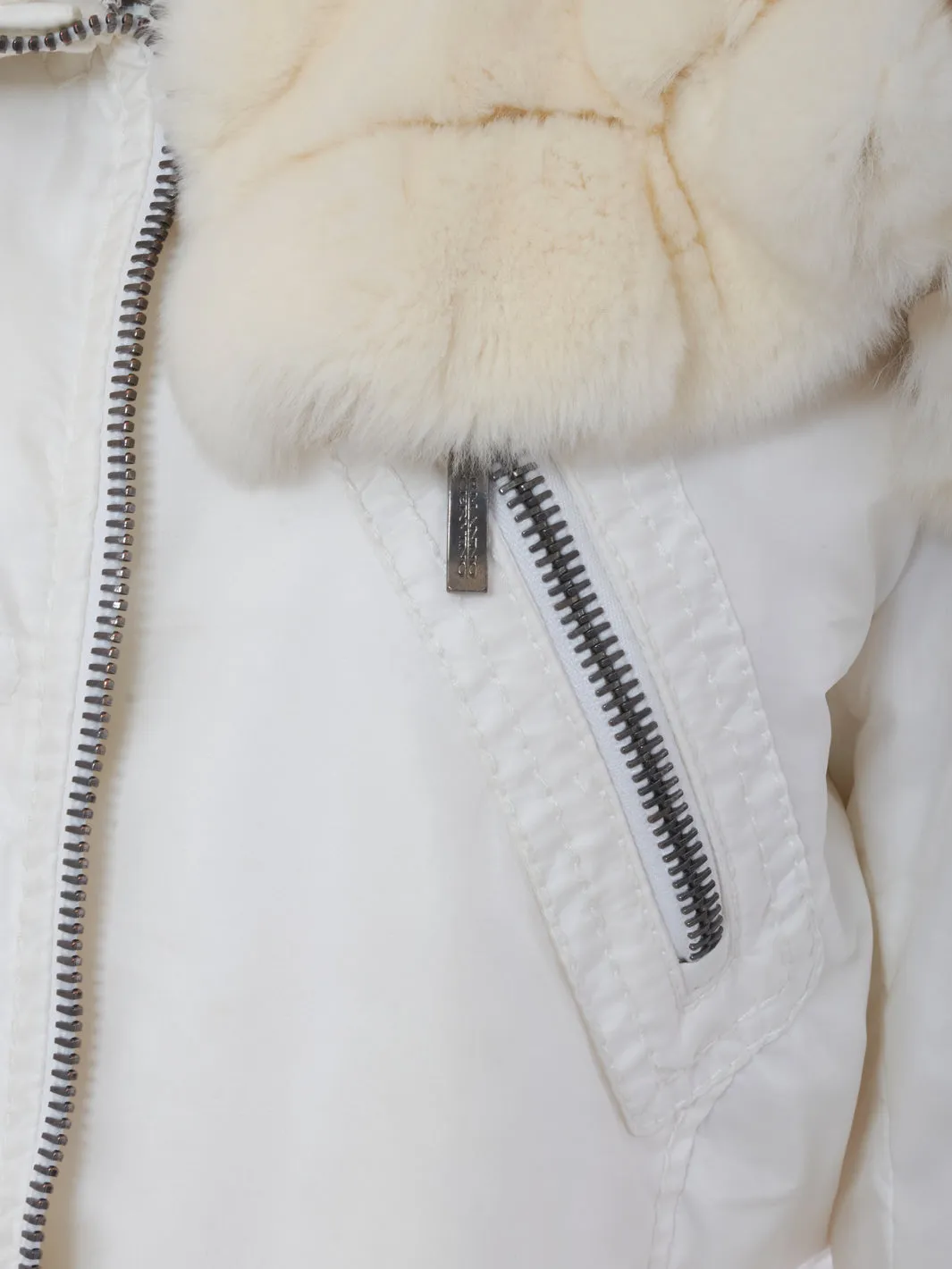 Ermanno Scervino Down jacket with fur collar