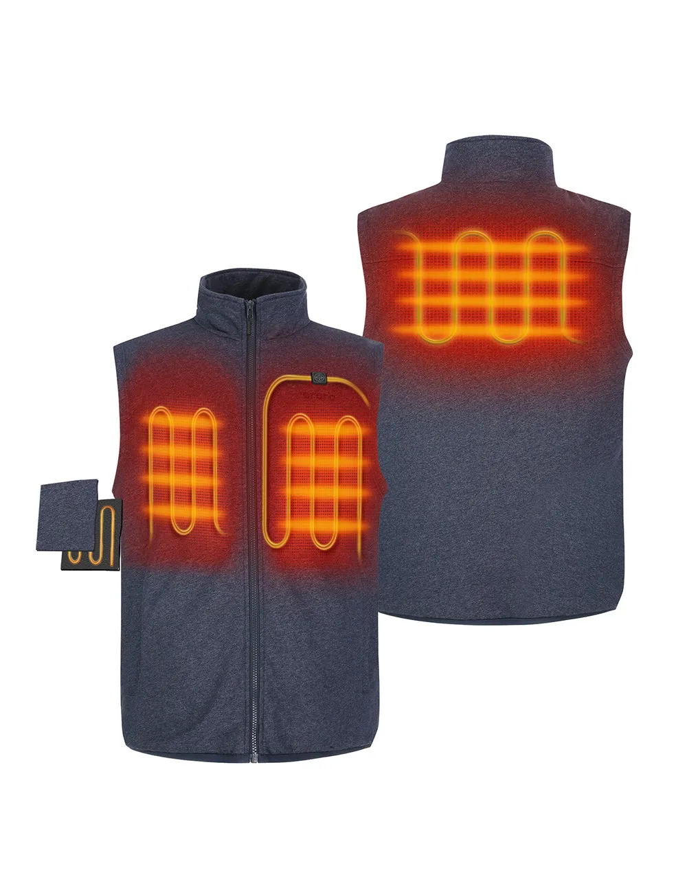 Final Sale - Men's Heated Fleece Vest (with B19G Battery)