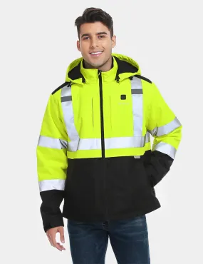 Final Sale - Men's Heated High-Visibility Work Jacket