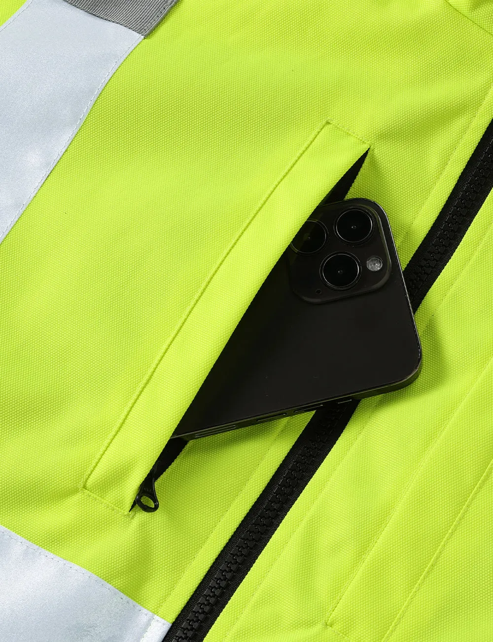 Final Sale - Men's Heated High-Visibility Work Jacket