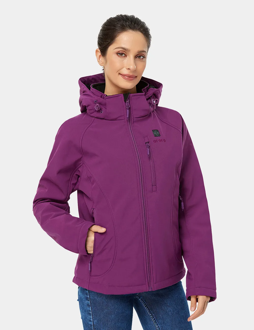 Final Sale - Women's Heated Jacket with B19G Battery Set - Purple