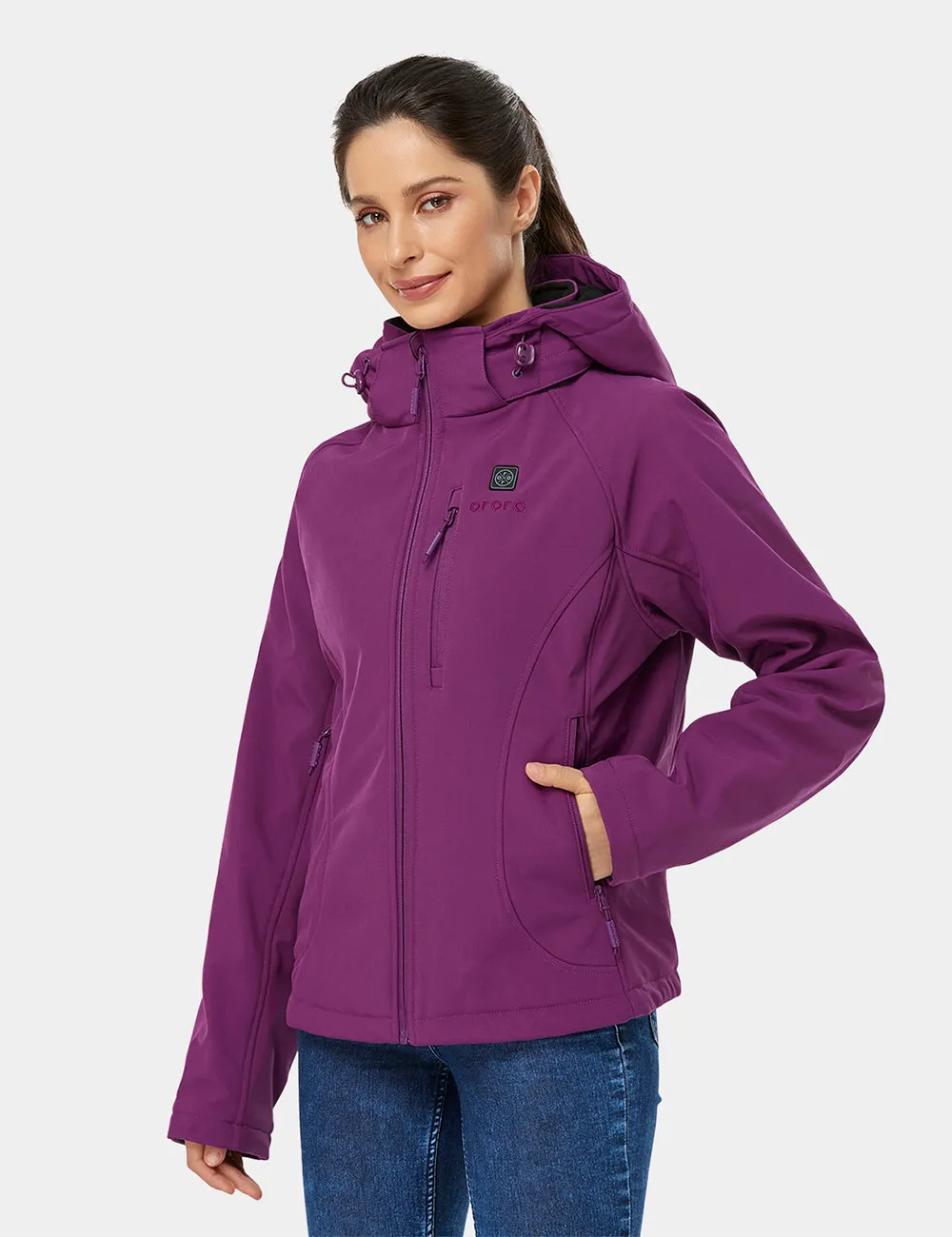 Final Sale - Women's Heated Jacket with B19G Battery Set - Purple