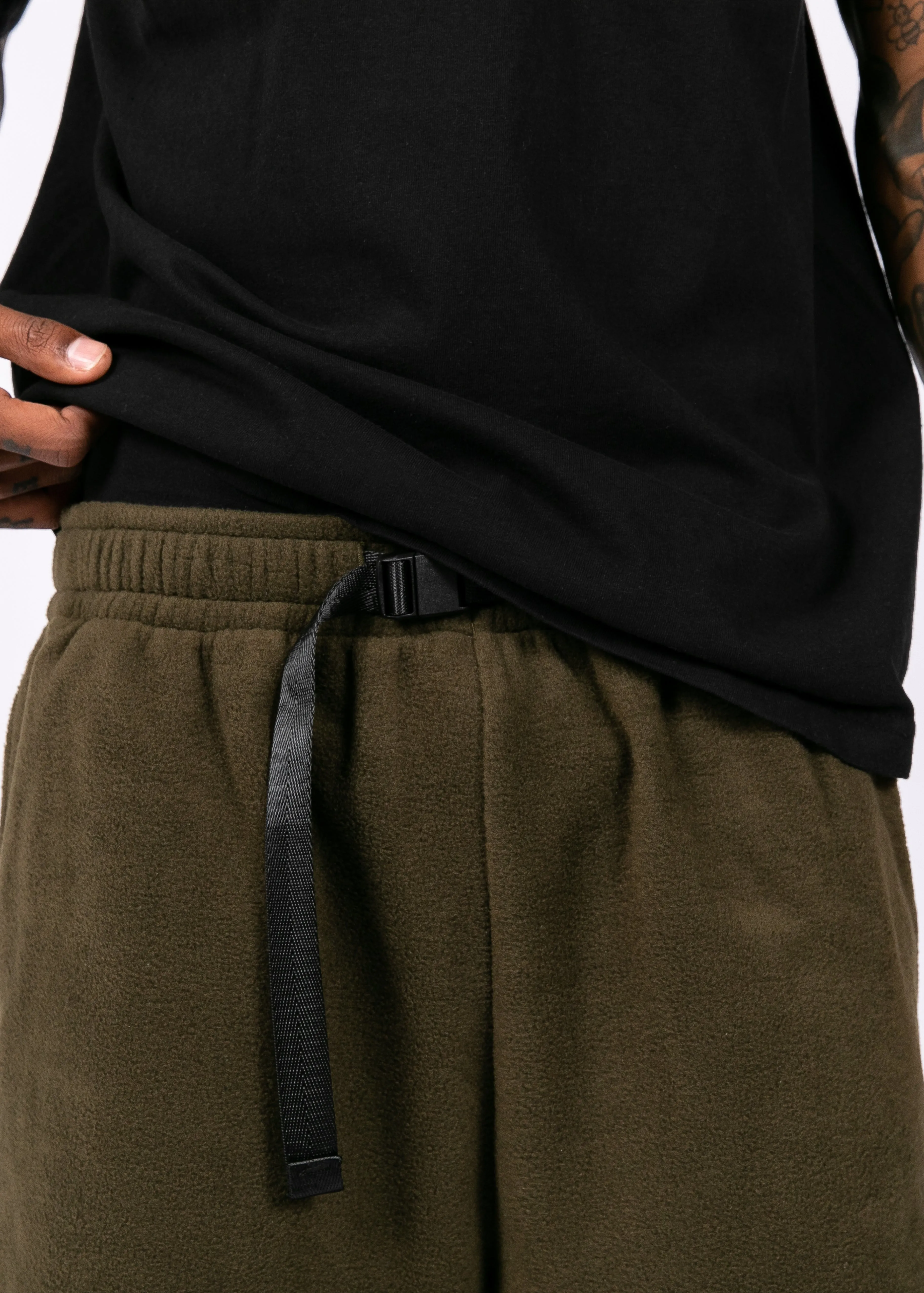 Fleece Short - Olive Green