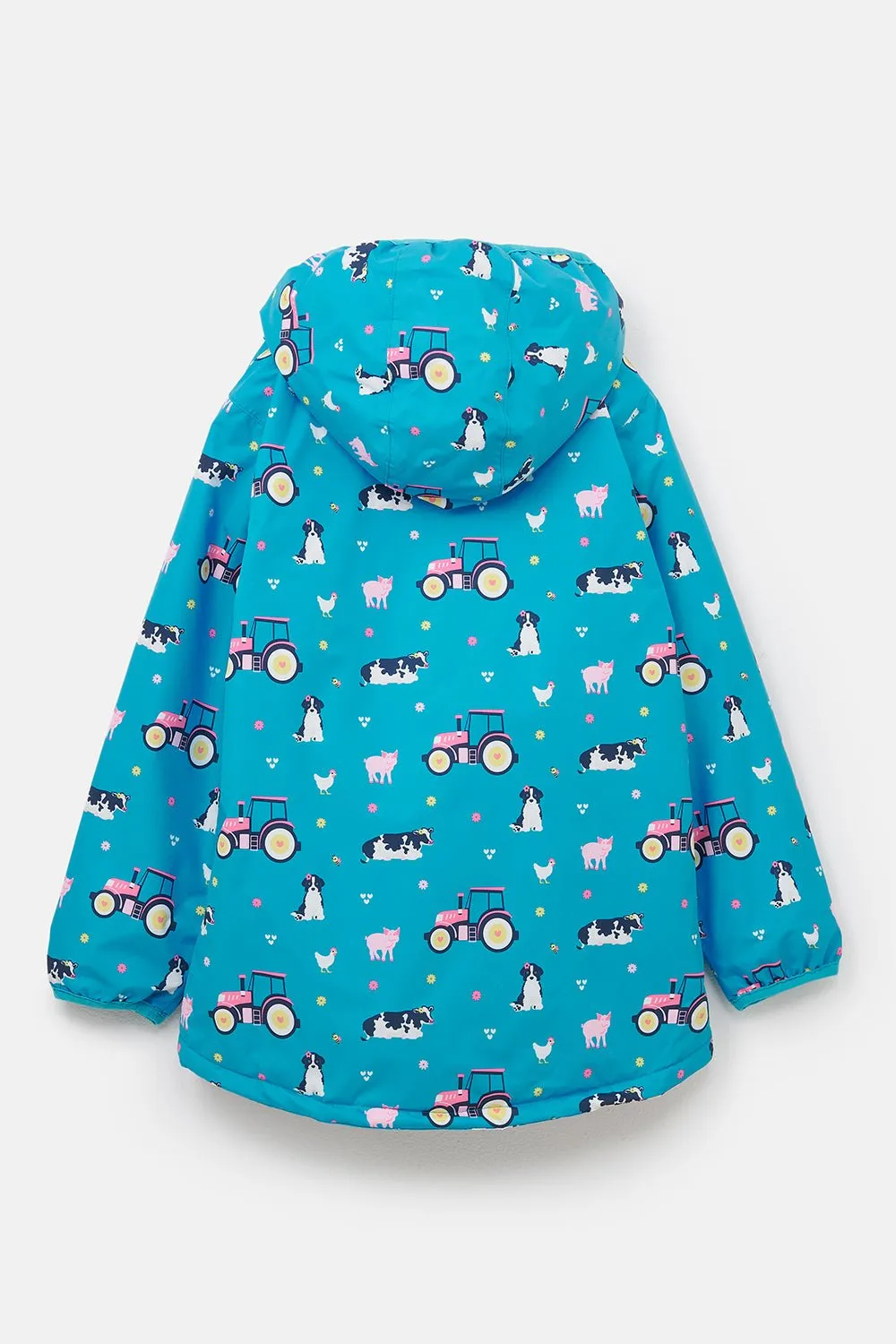 Freya Coat - Teal Farm Print