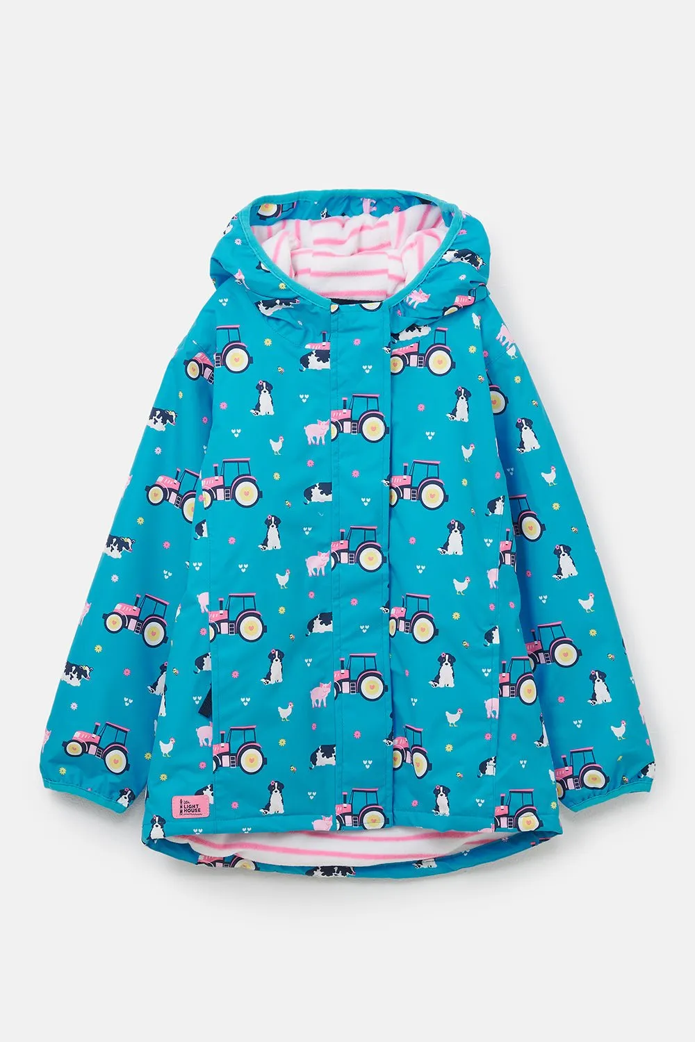 Freya Coat - Teal Farm Print