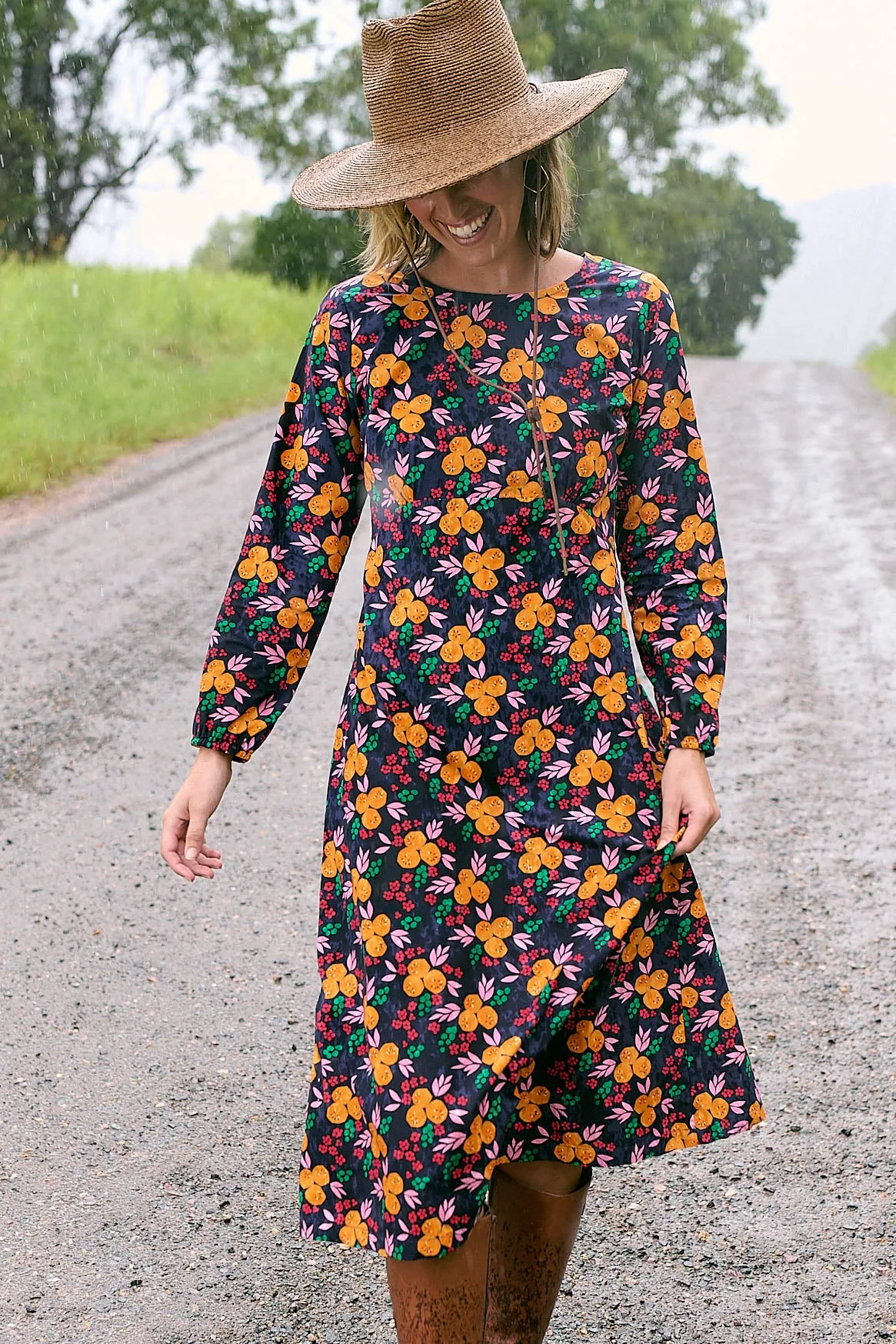 Freya Dress Winter Berries