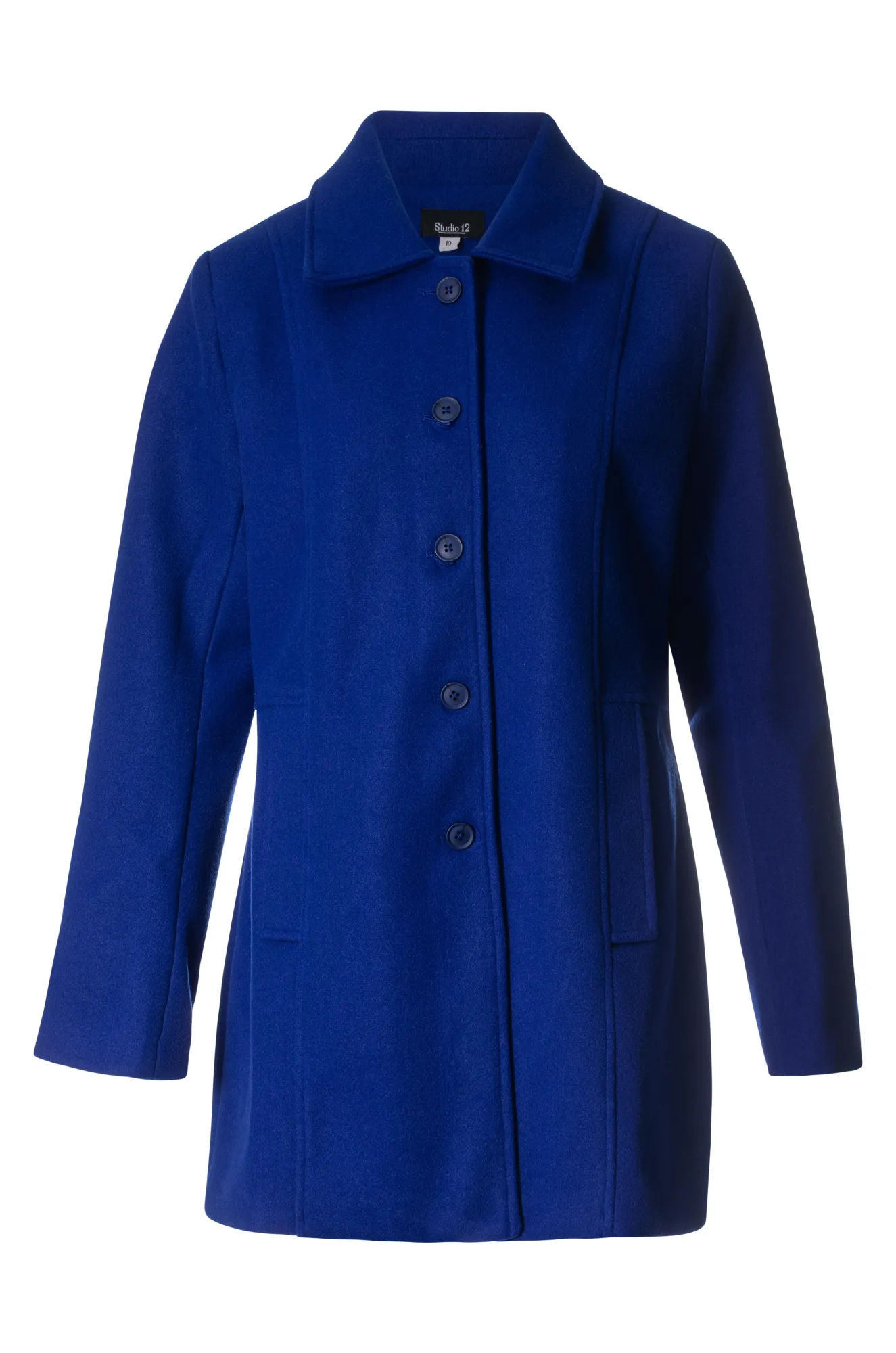 Fully lined Short Coat | SAPPHIRE | 8031ZZ