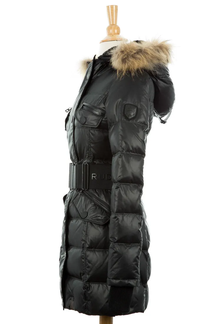 Gloria Puffer Coat With Fur Trim