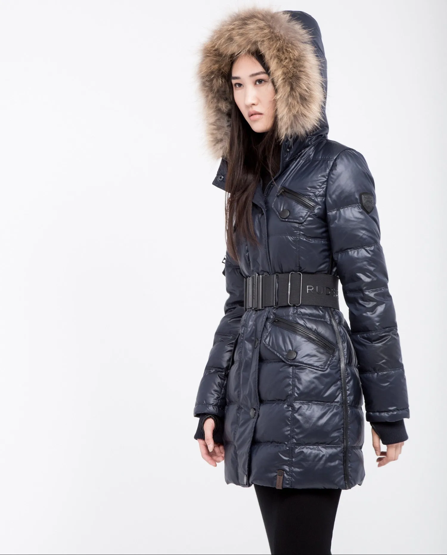 Gloria Puffer Coat With Fur Trim