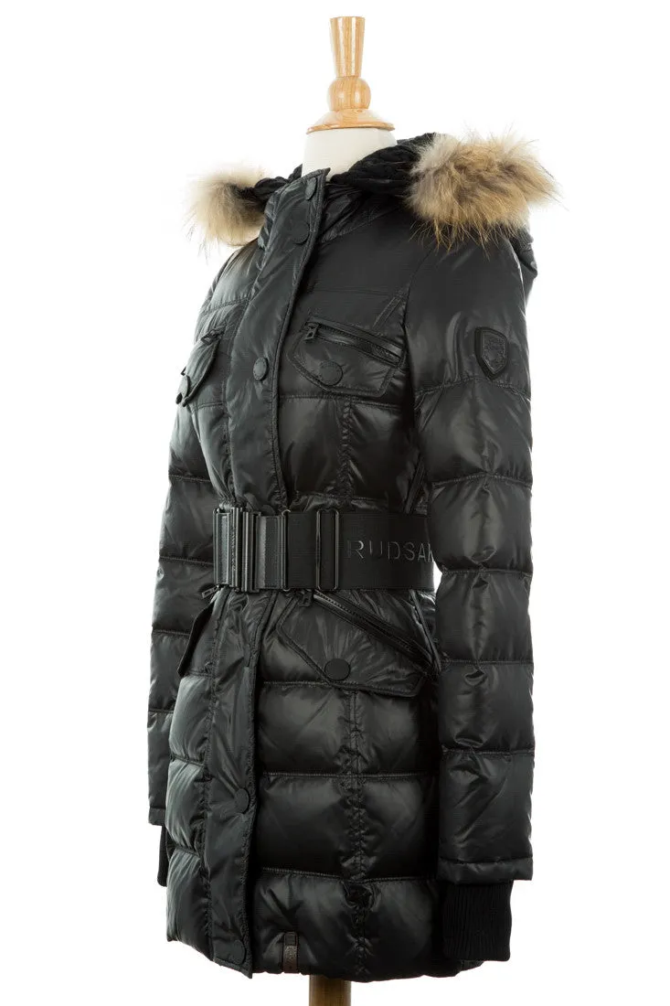 Gloria Puffer Coat With Fur Trim