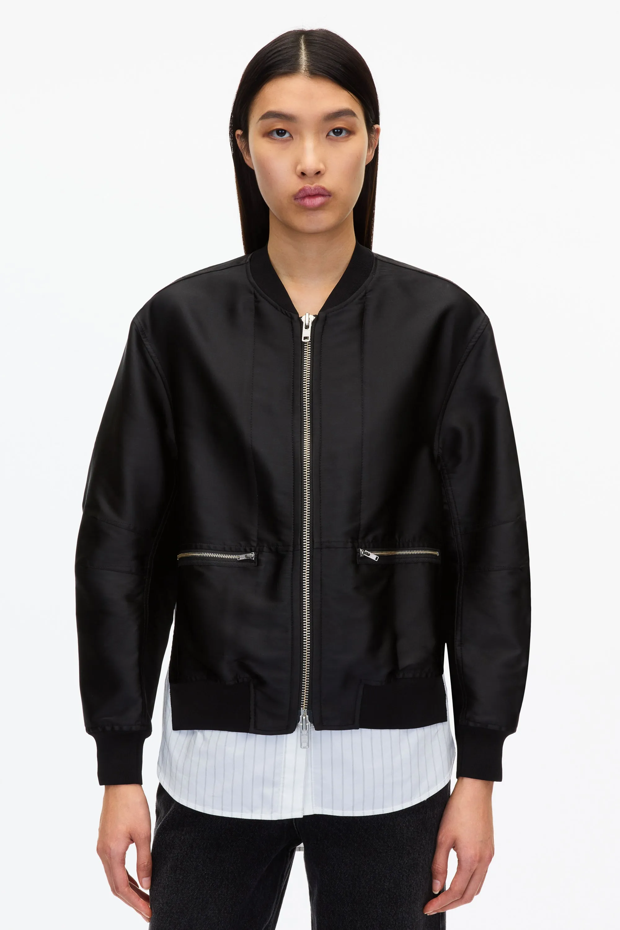 Layered Bomber Jacket