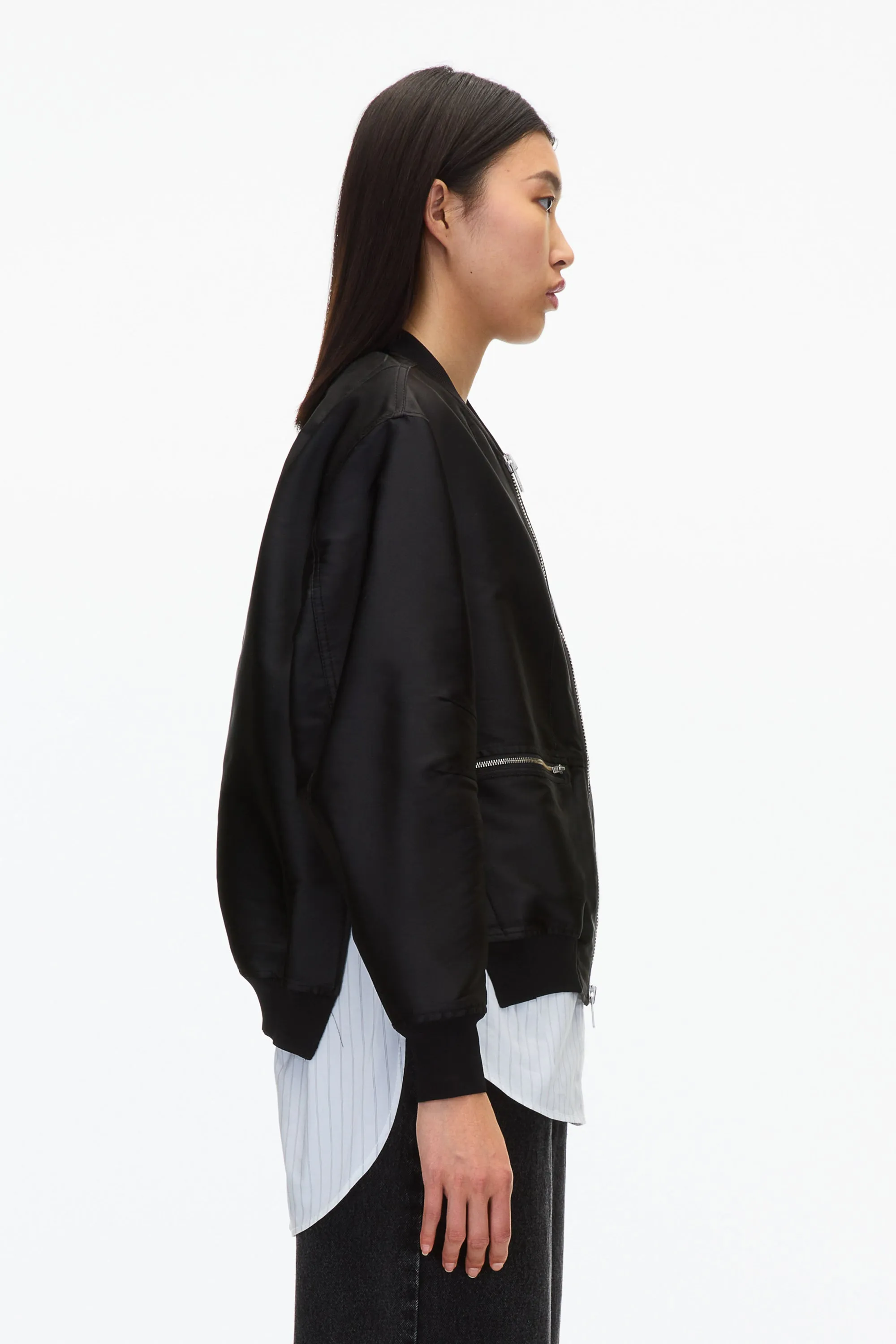 Layered Bomber Jacket