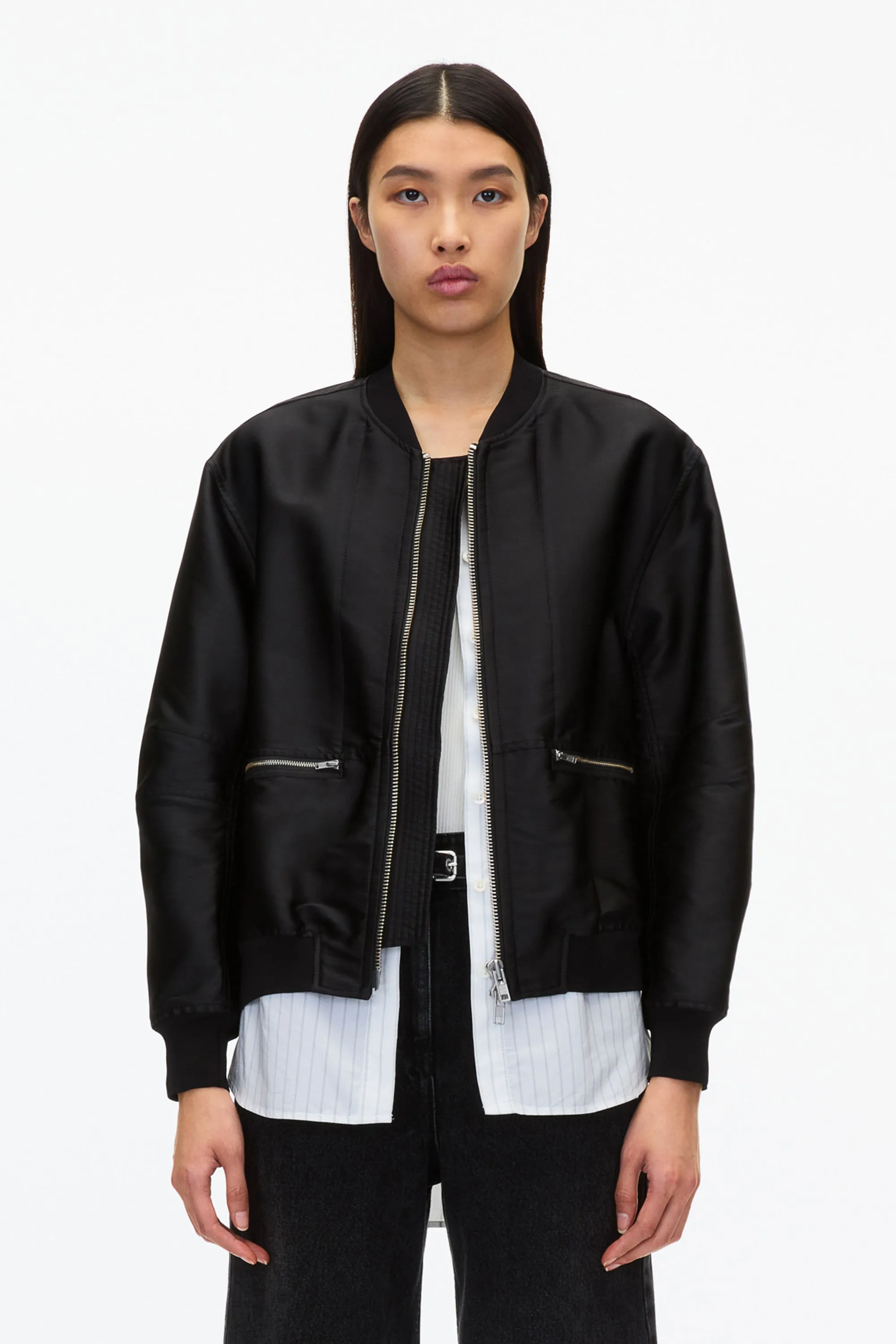 Layered Bomber Jacket