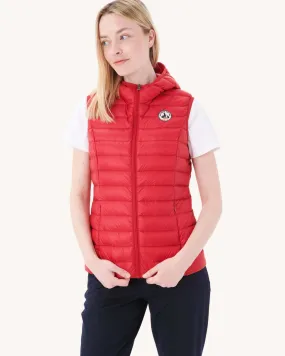 Light sleeveless down jacket Red Mali