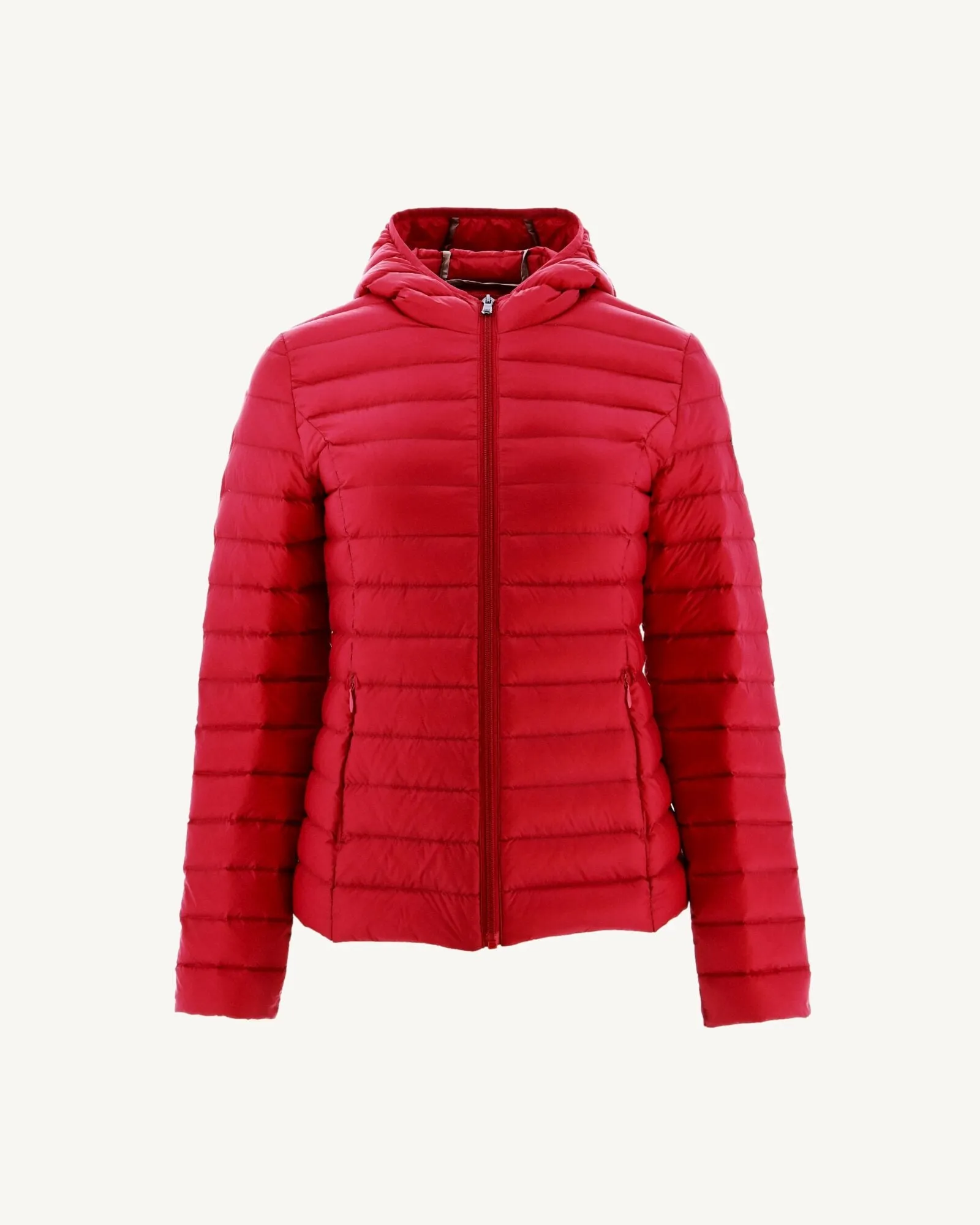 Lightweight hooded down jacket Red Cloe