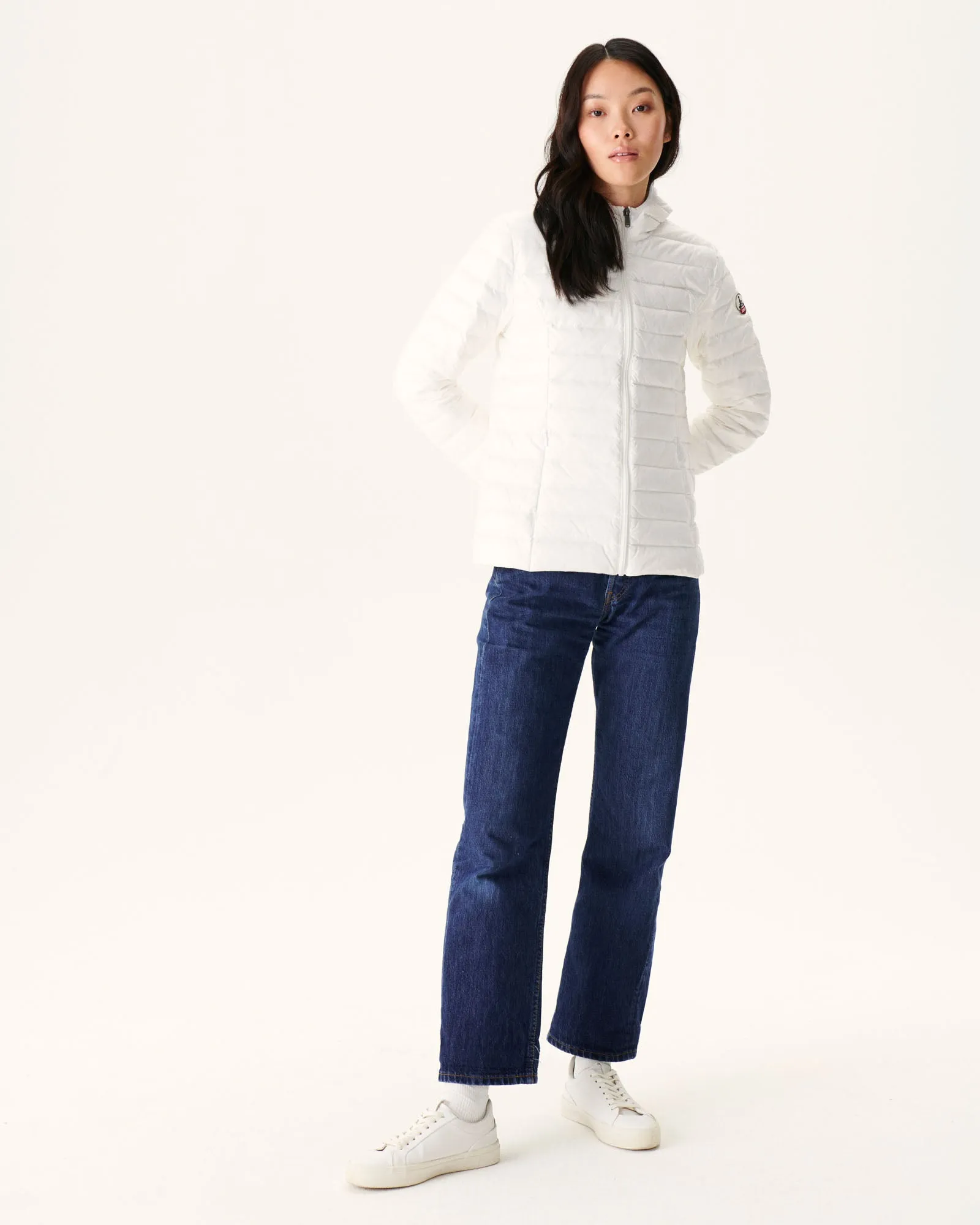 Lightweight hooded down jacket White Cloe