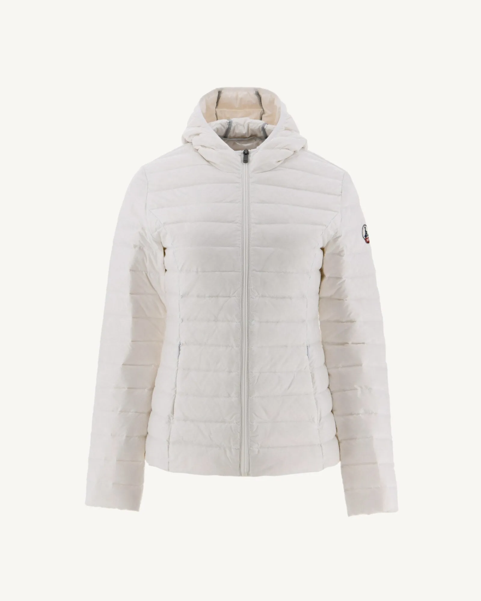 Lightweight hooded down jacket White Cloe