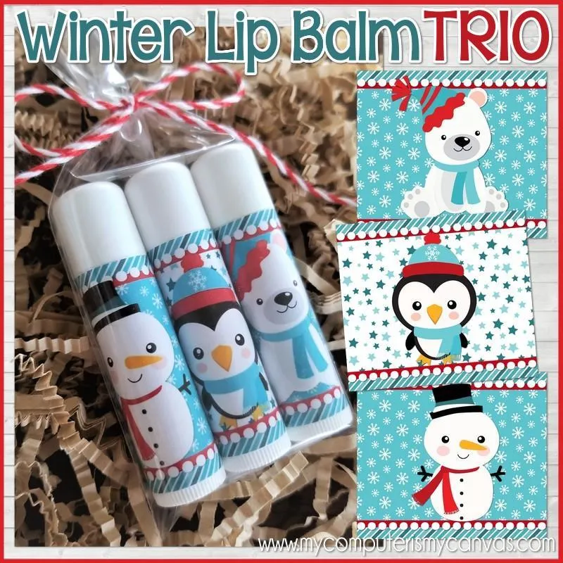 Lip Balm Trio {Winter} PRINTABLE