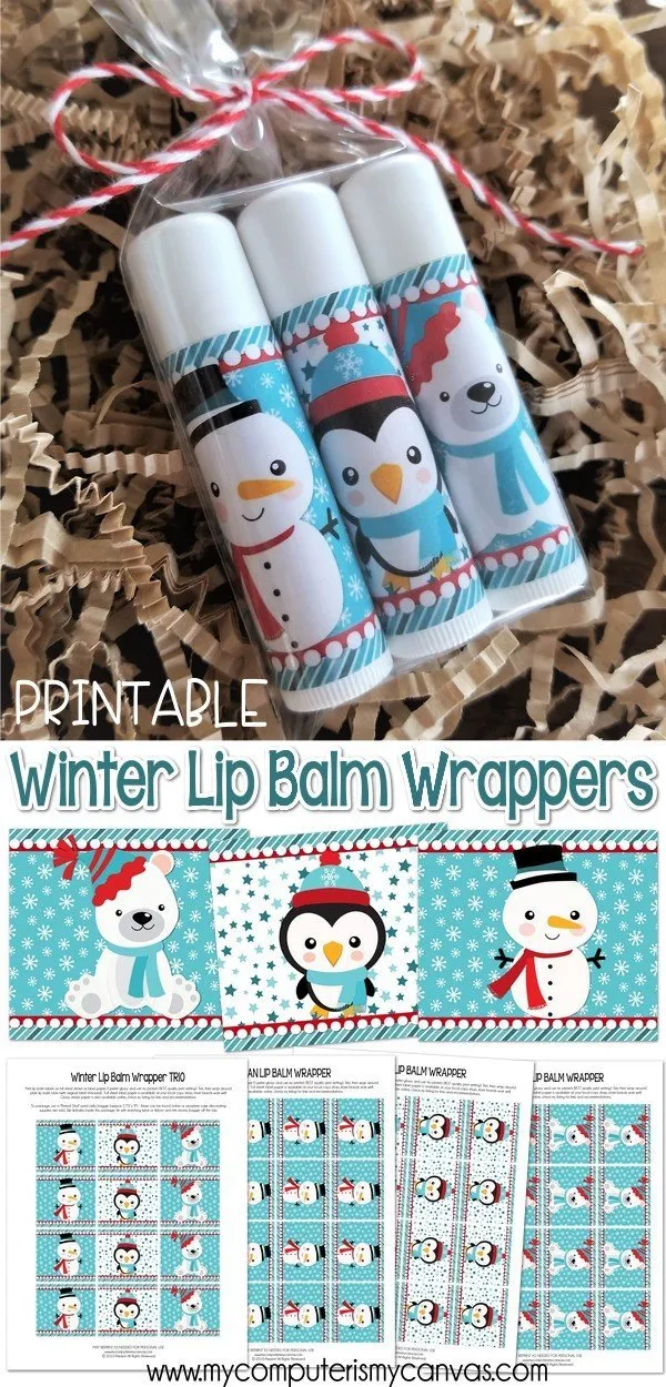 Lip Balm Trio {Winter} PRINTABLE