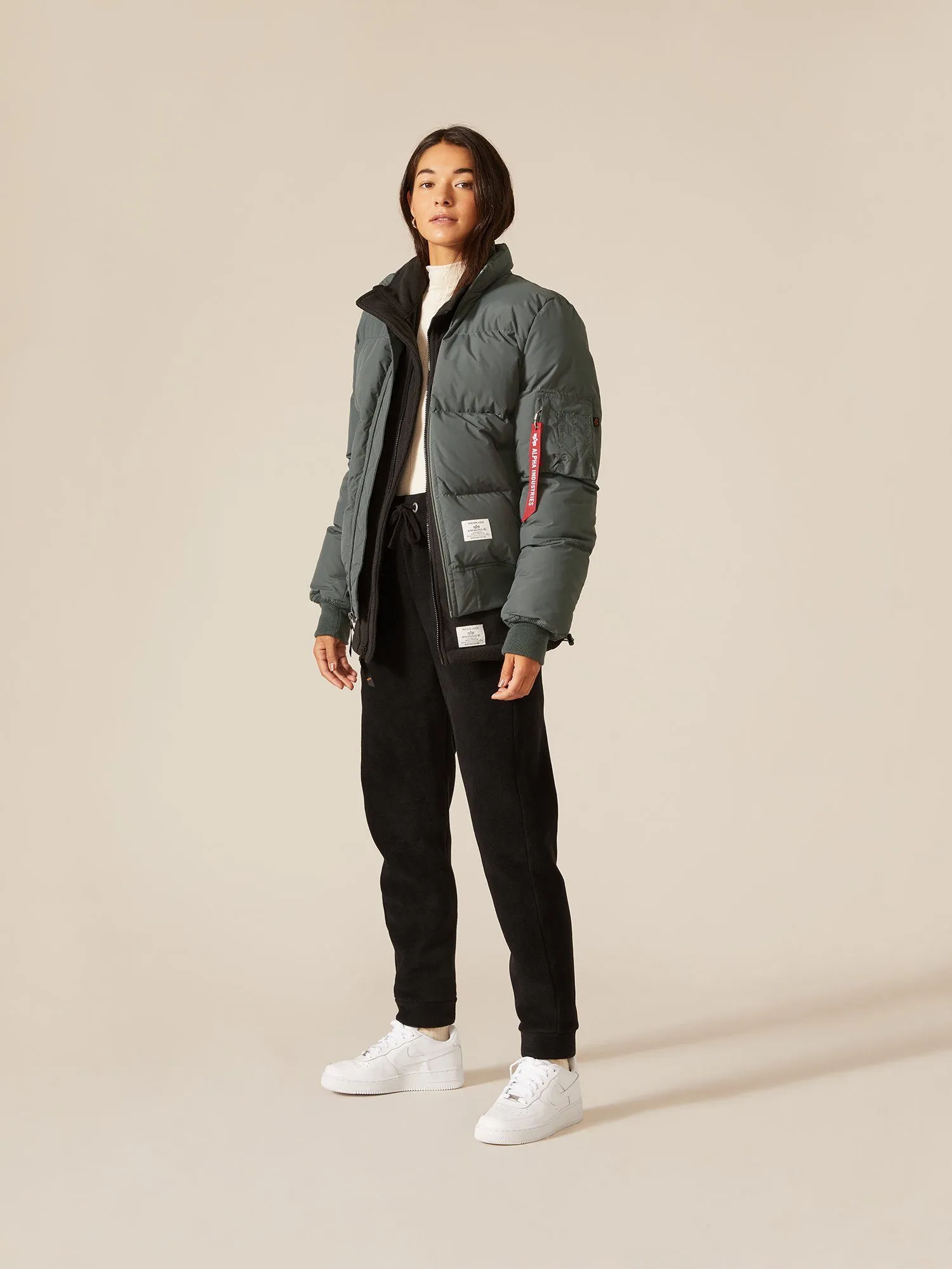 Stylish Quilted MA-1 Bomber Jacket