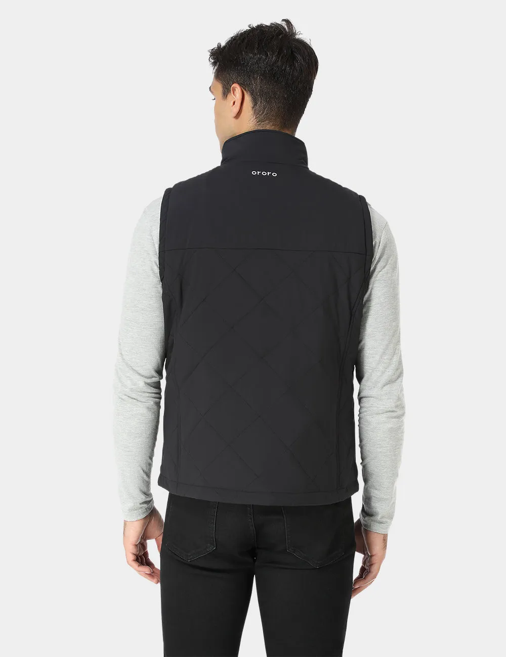 Mens Heated Quilted Vest for Outdoor Warmth and Comfort