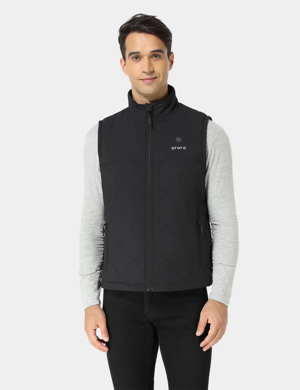 Mens Heated Quilted Vest for Outdoor Warmth and Comfort