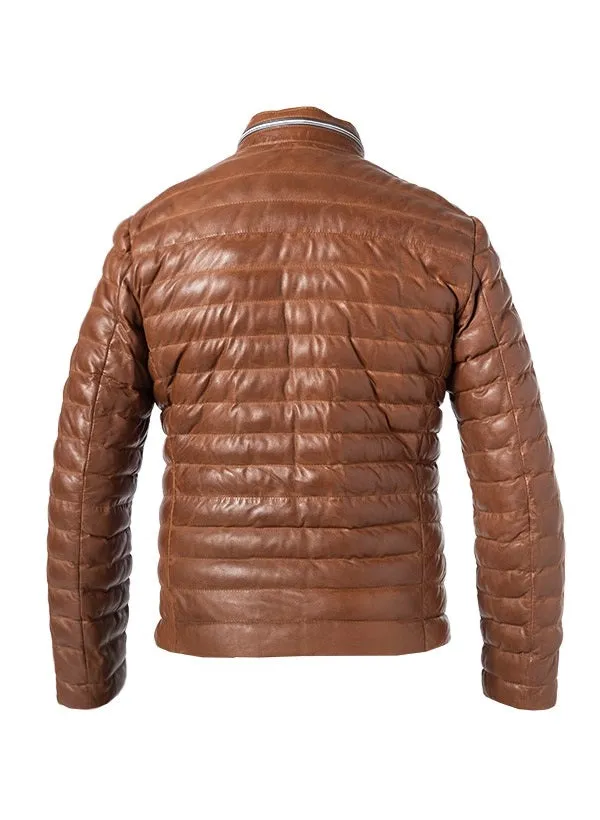 MS Malik Cognac Leather Jacket for Men