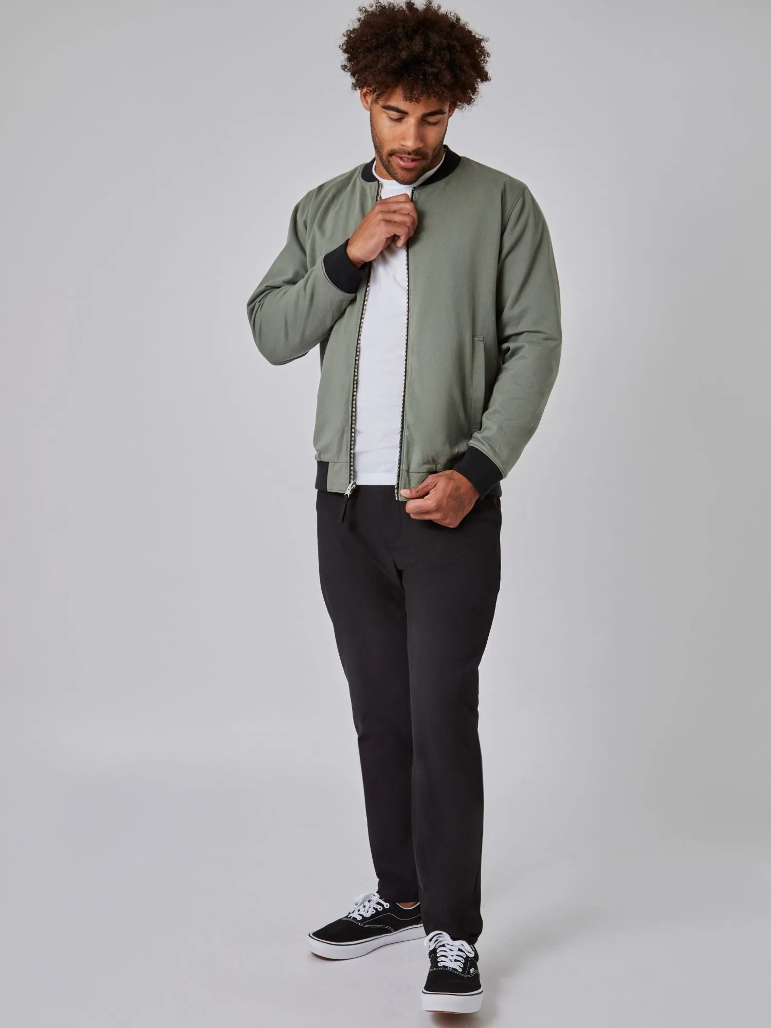 Mercury Green Reversible Bomber Jacket