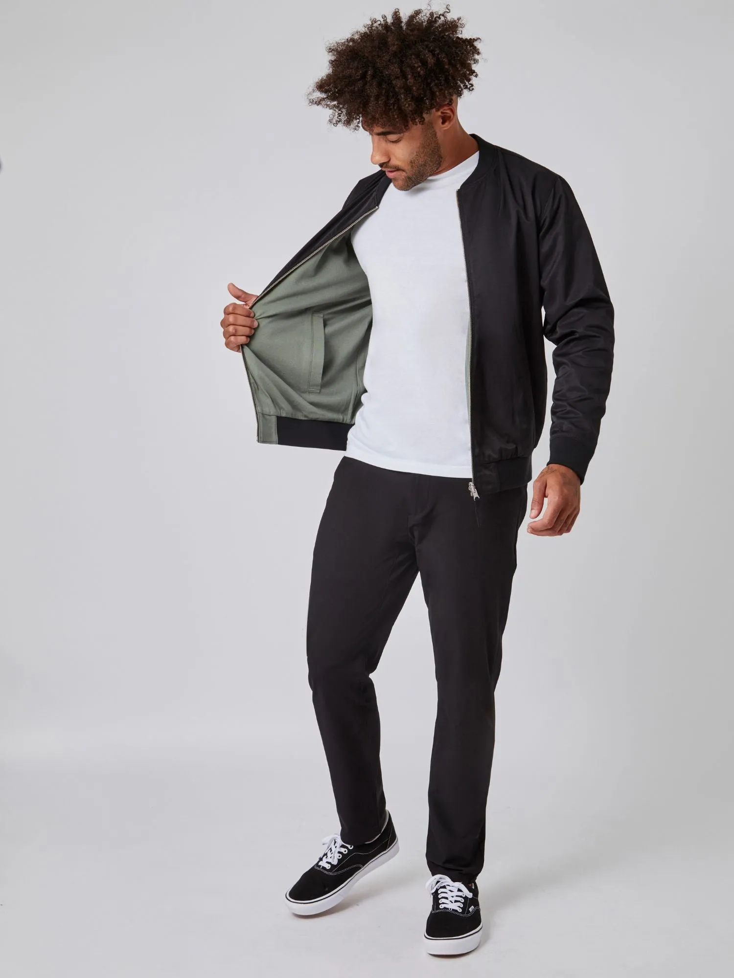 Mercury Green Reversible Bomber Jacket