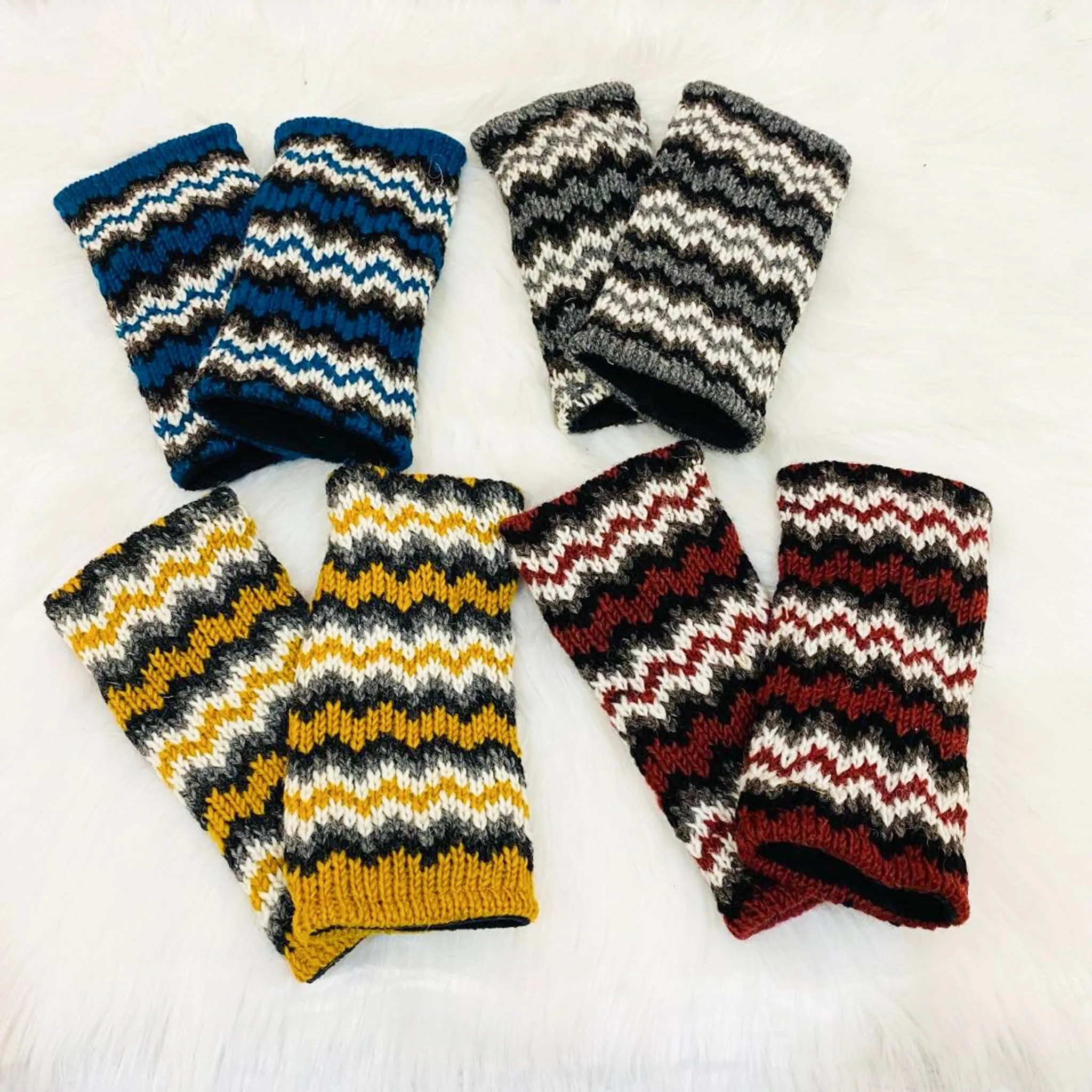 Merino Wool Winter Crochet  Handwarmers