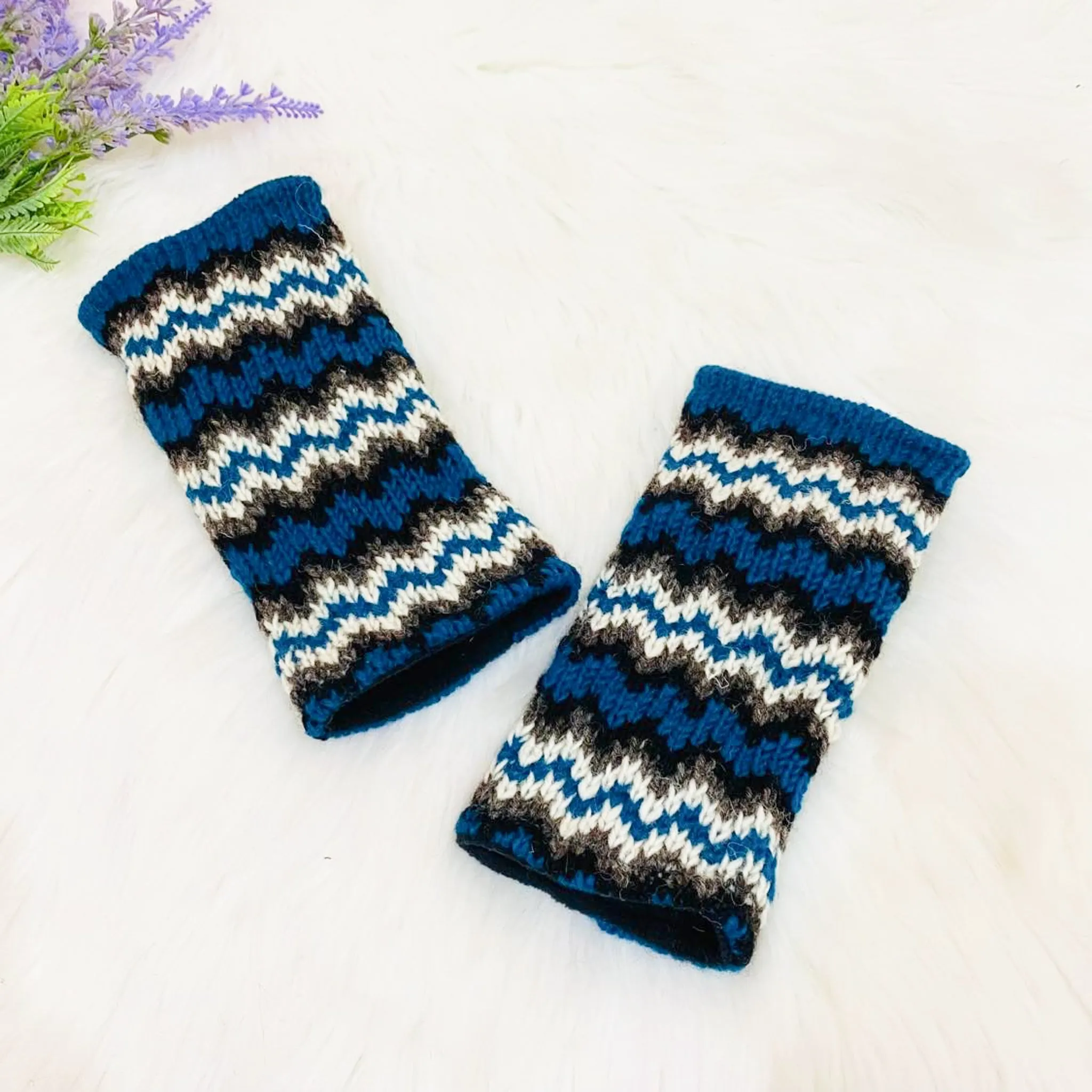 Merino Wool Winter Crochet  Handwarmers