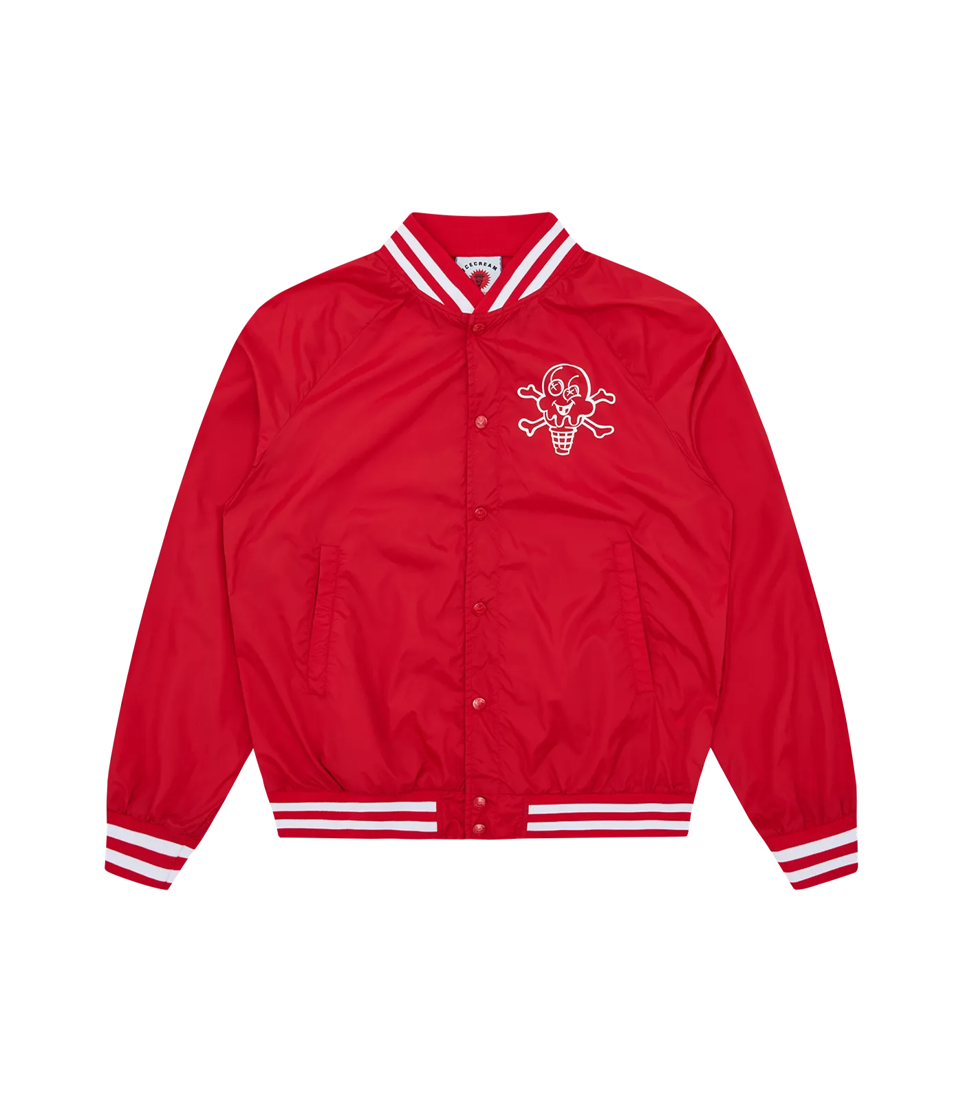 NYLON BOMBER JACKET - RED