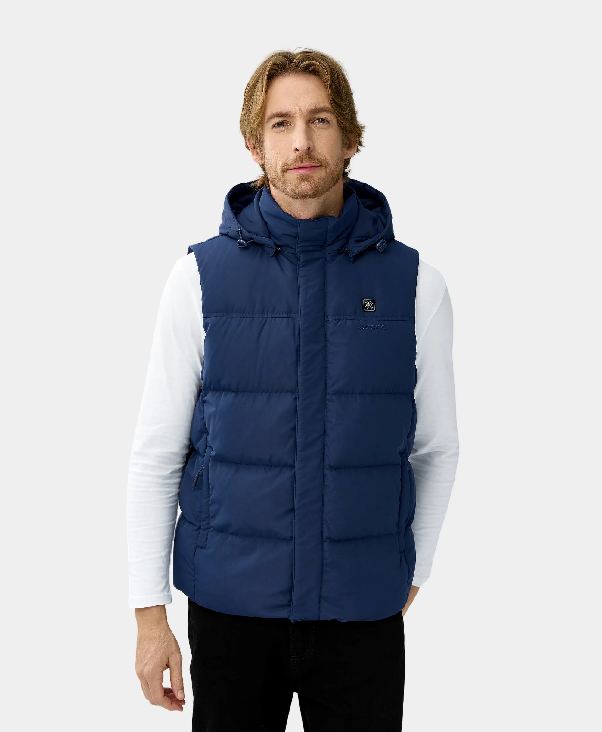 (Open-Box) Men's Heated Down Vest (Battery Set Not Included)